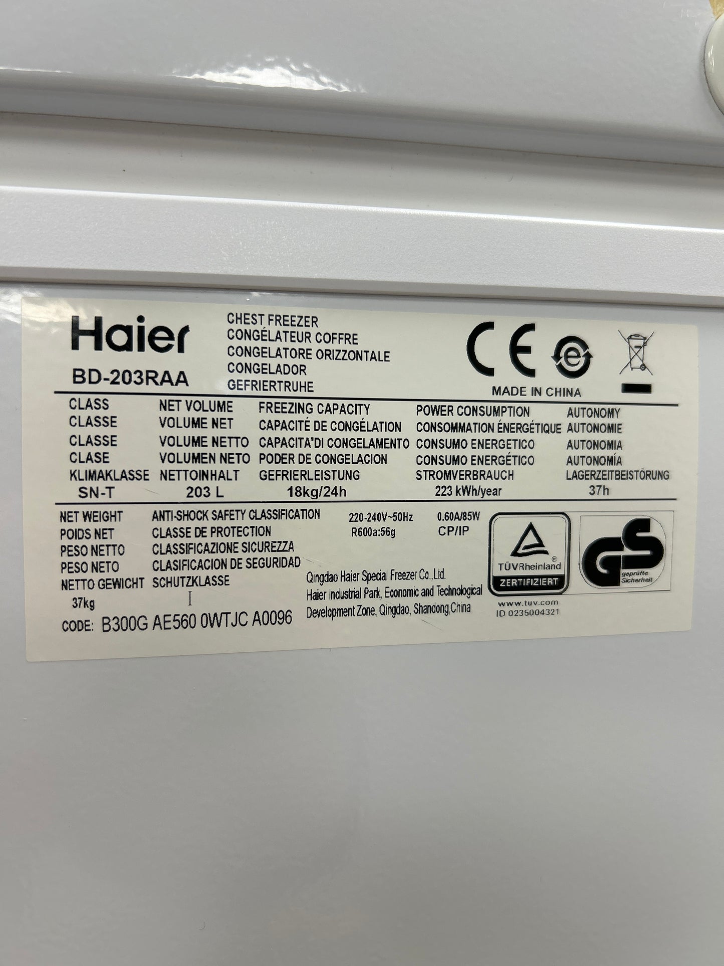 Chest Freezer by Haier