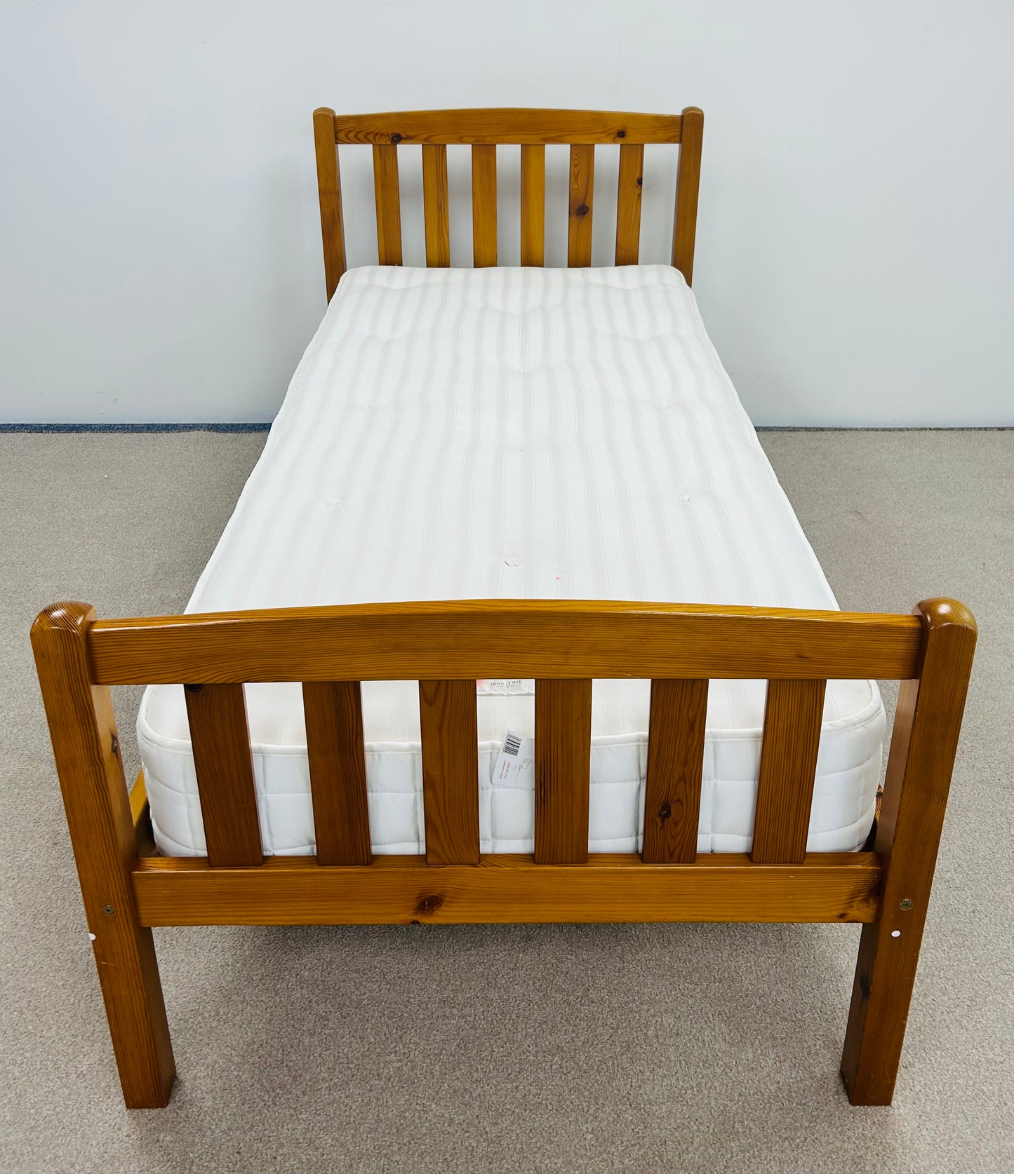 Single Pine Bed & Sanitised Mattress
