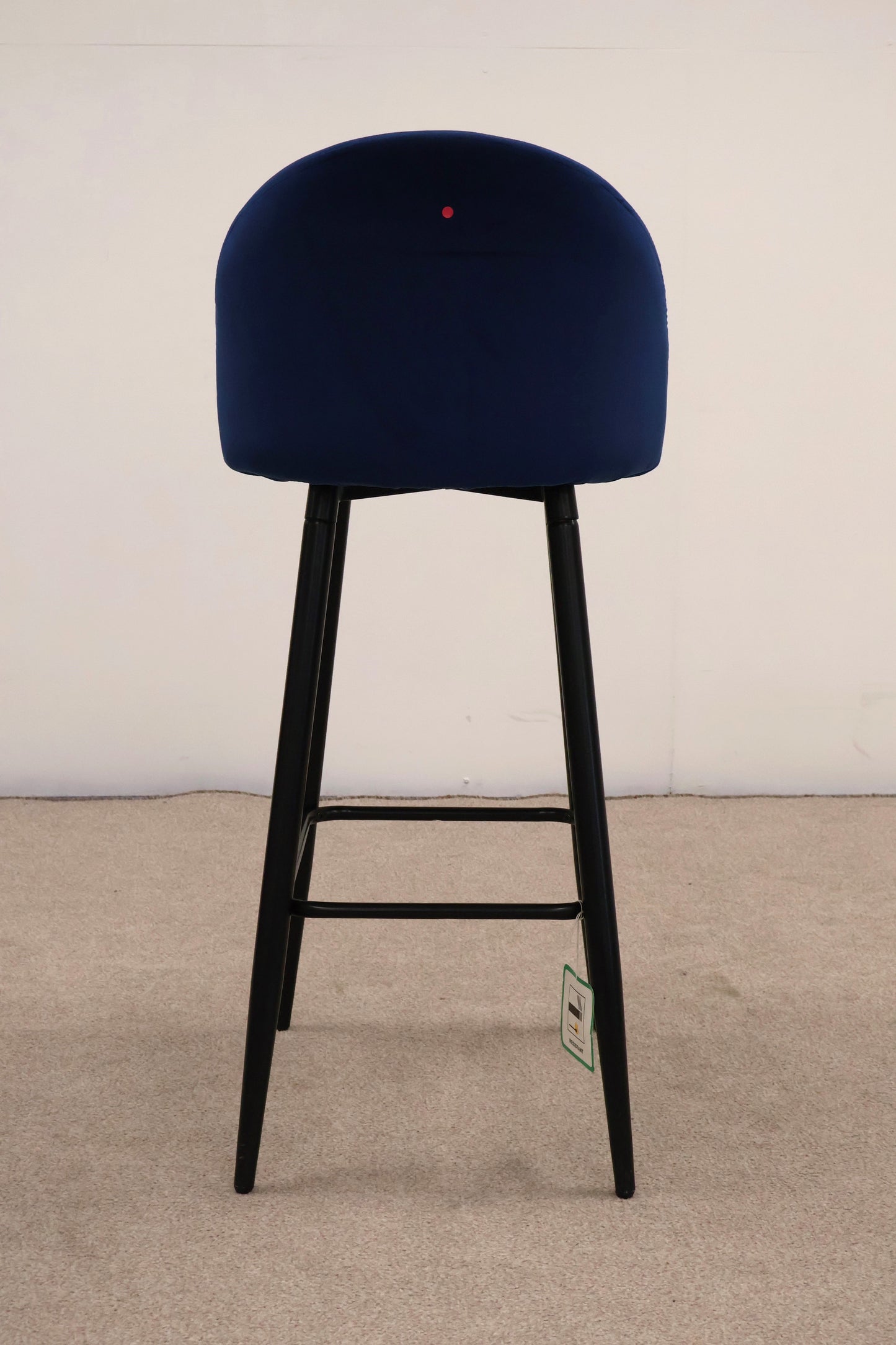 Blue Velvet Bar Stool