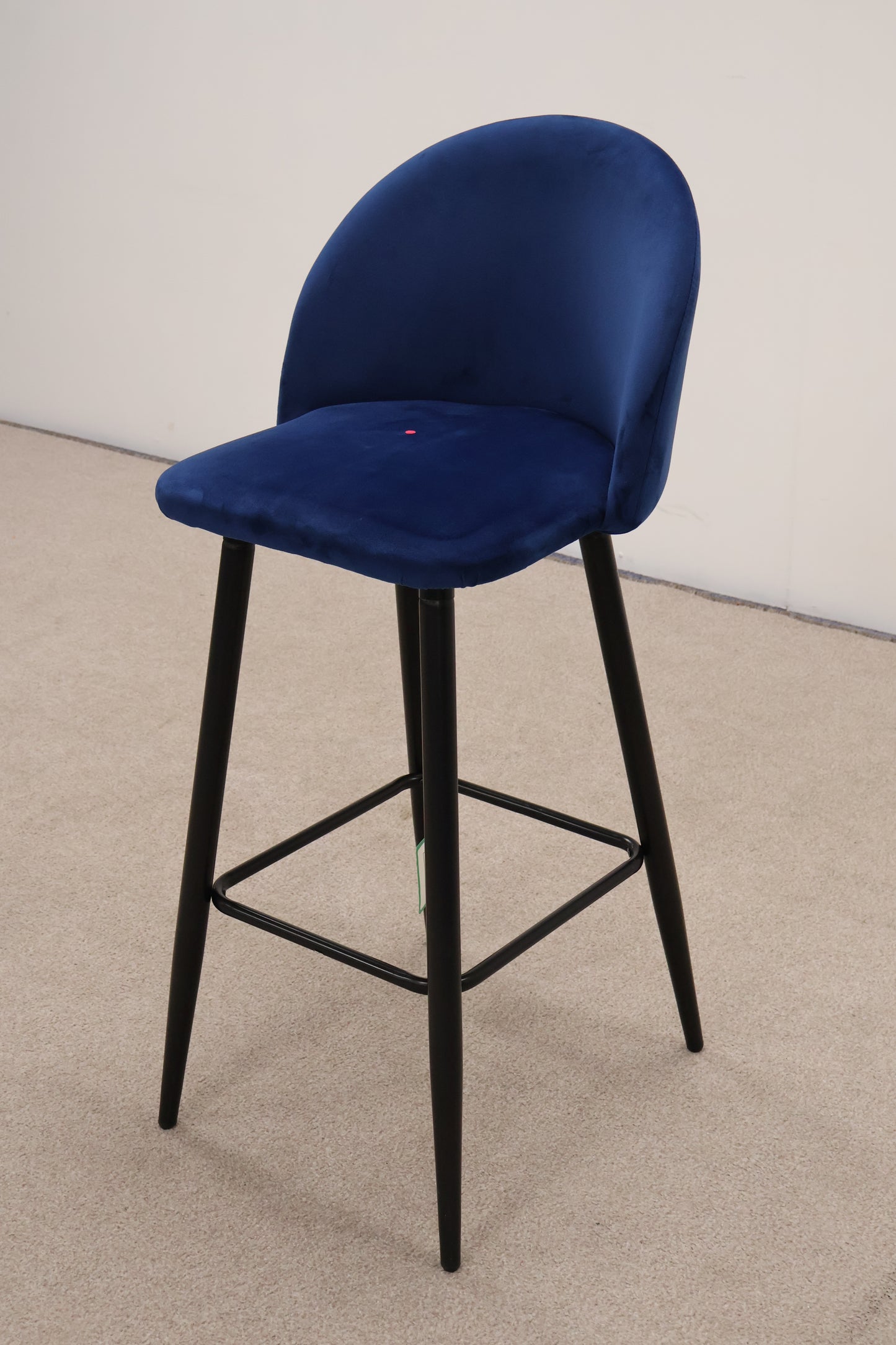 Blue Velvet Bar Stool