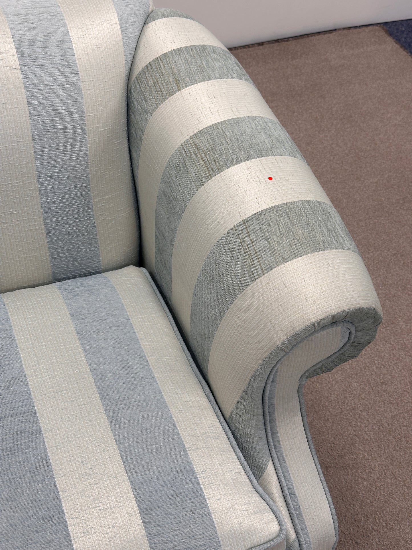 Traditional Striped Sofa