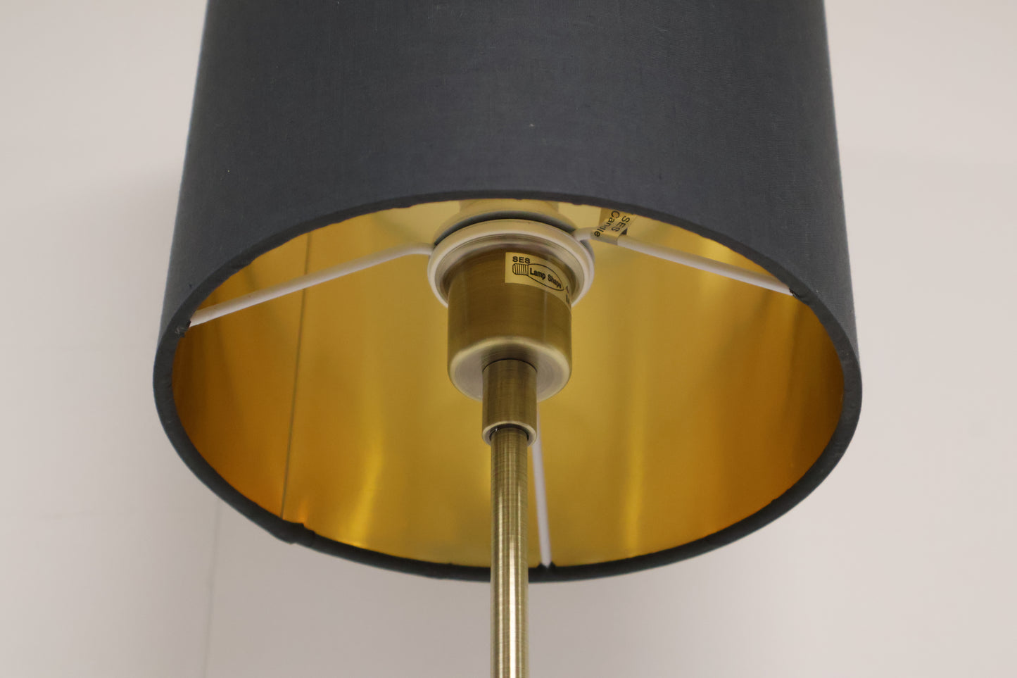 Gold and Navy Lamp by R.V Astley