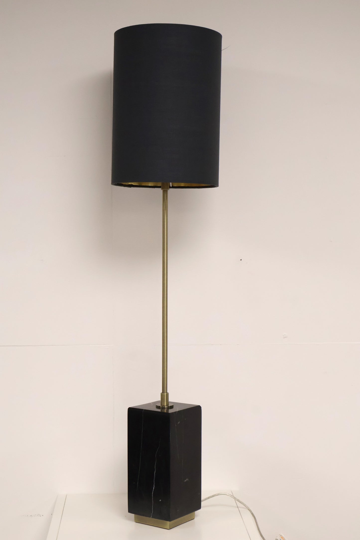 Gold and Navy Lamp by R.V Astley