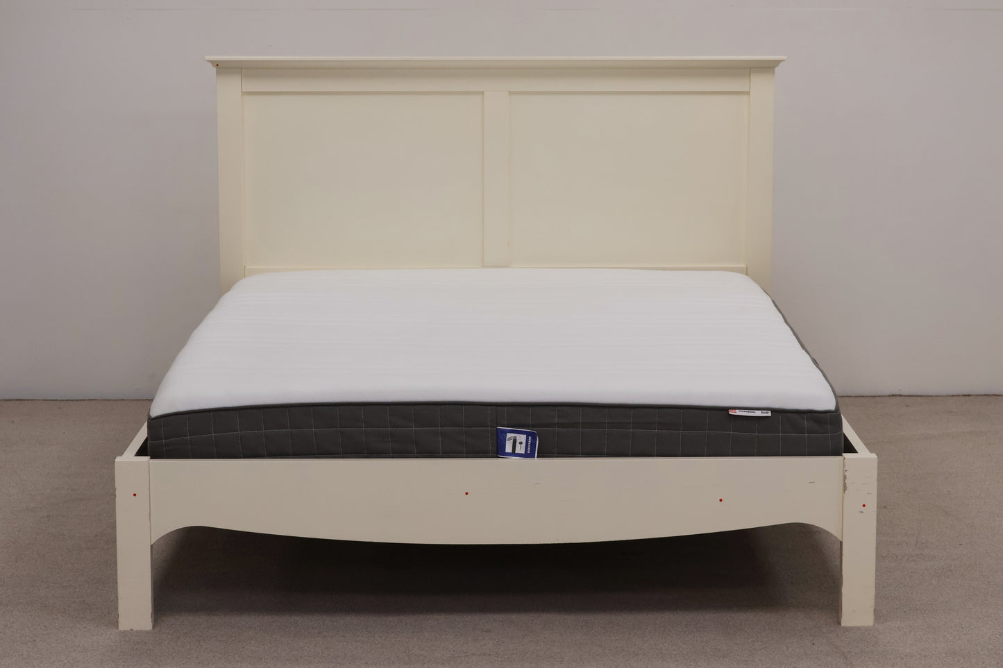 Ivory King Size Bed and Mattress
