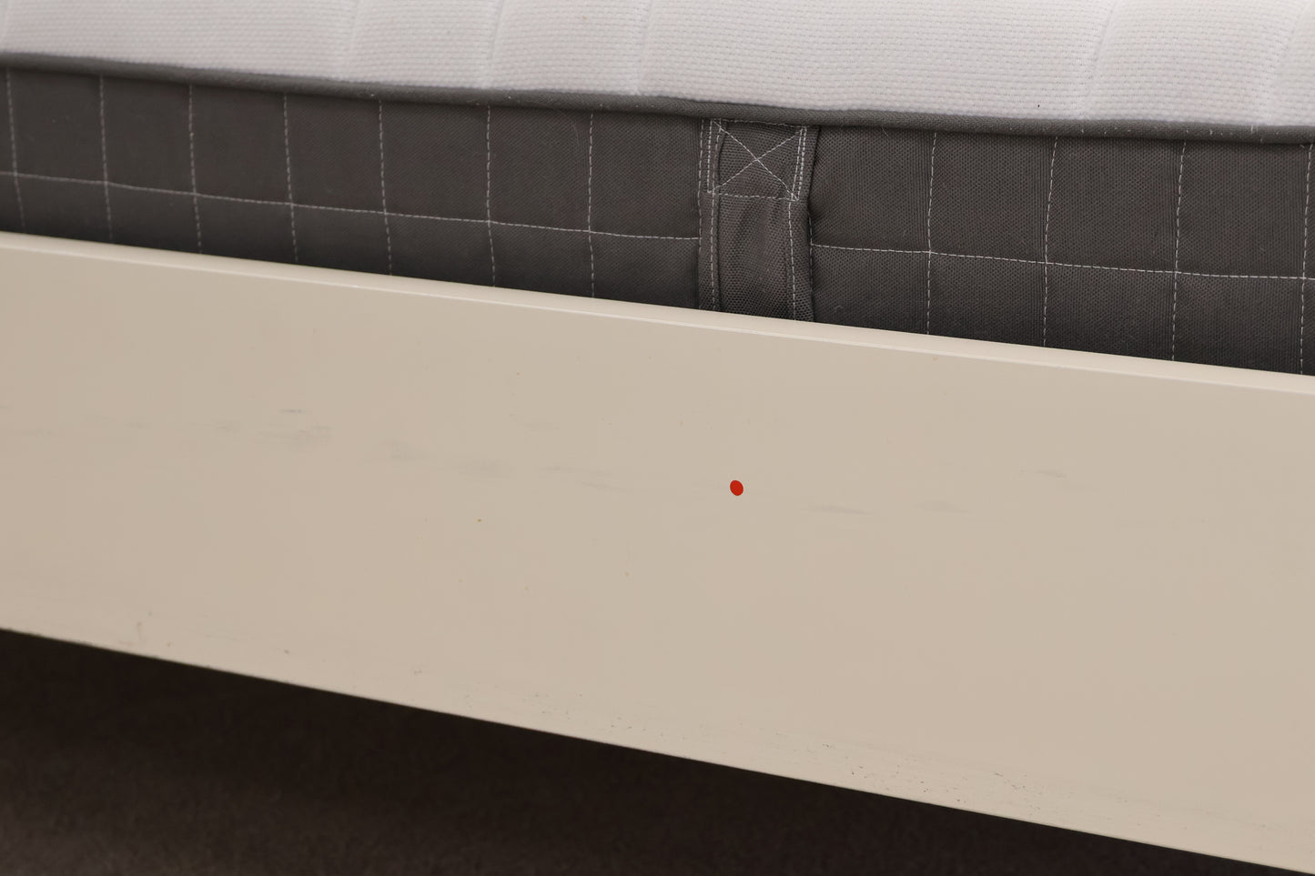 Ivory King Size Bed and Mattress