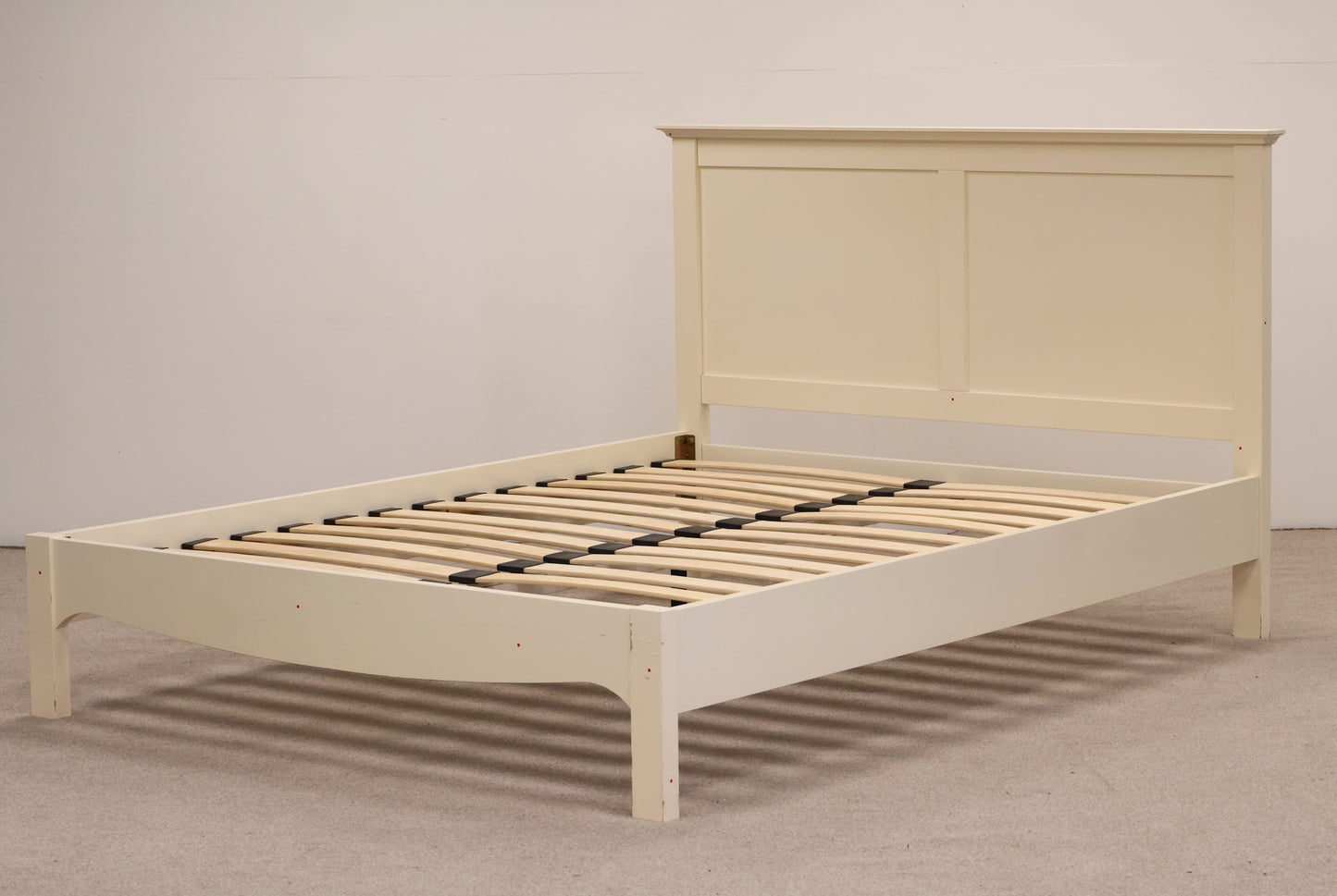 Ivory King Size Bed and Mattress