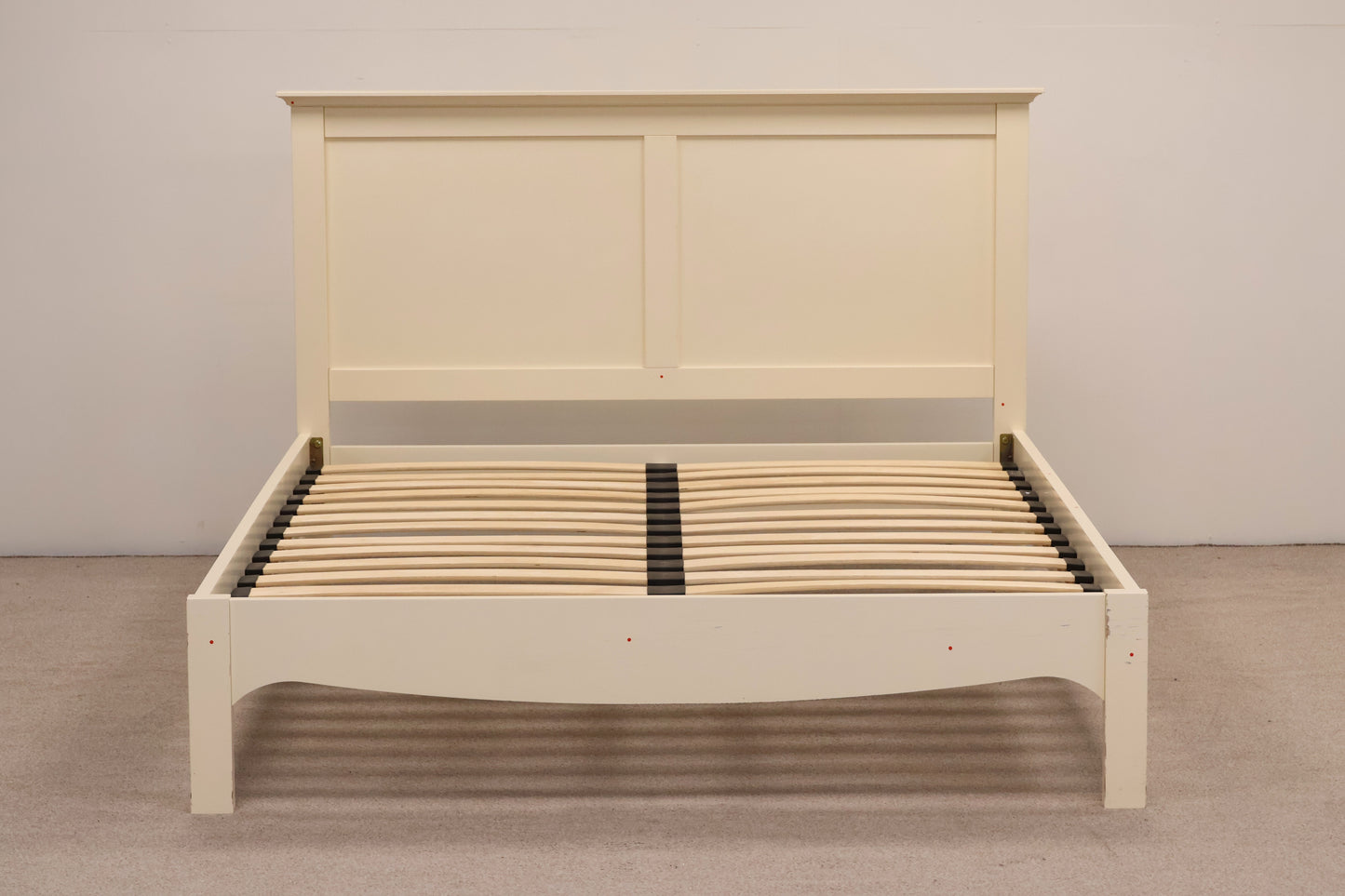 Ivory King Size Bed and Mattress