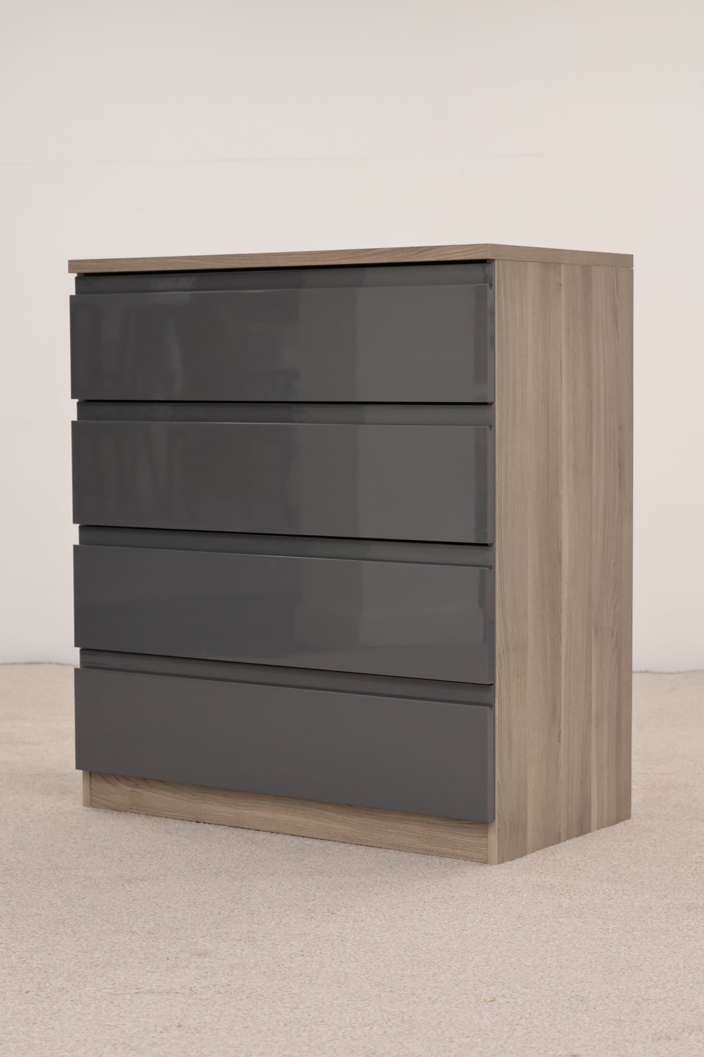 Chest of Drawers with Grey Gloss