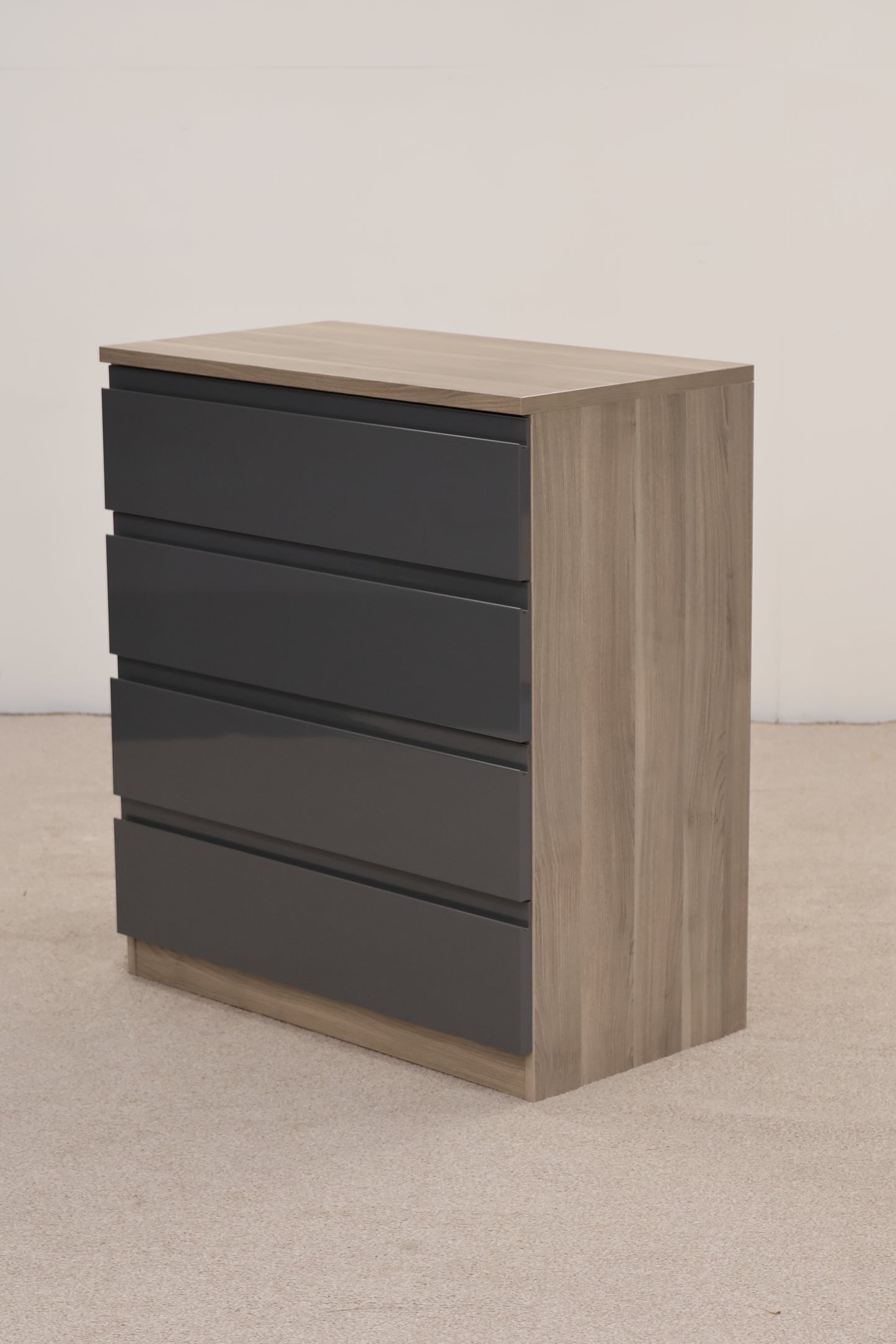 Chest of Drawers with Grey Gloss
