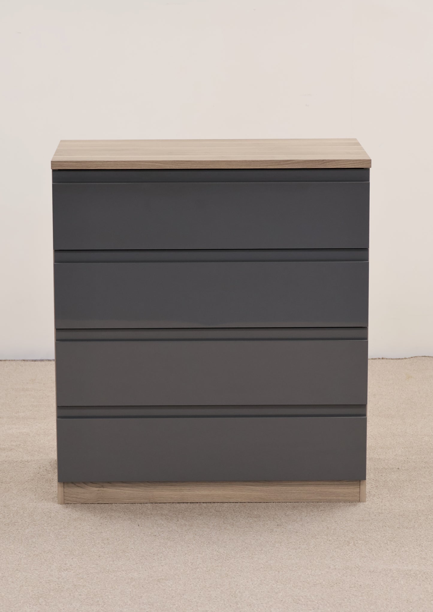 Chest of Drawers with Grey Gloss