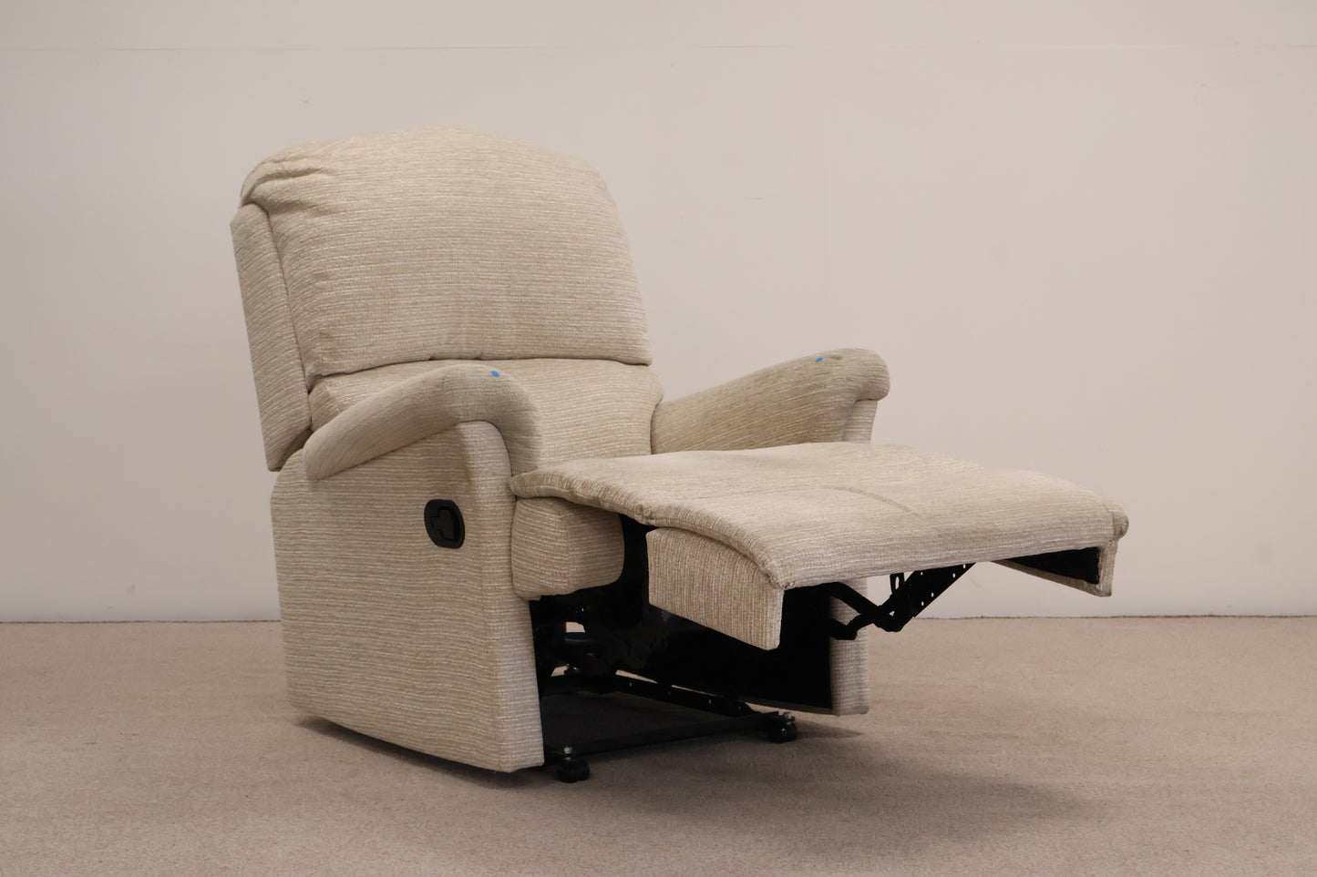 Matching Cream Recliners (manual) by Sherborne