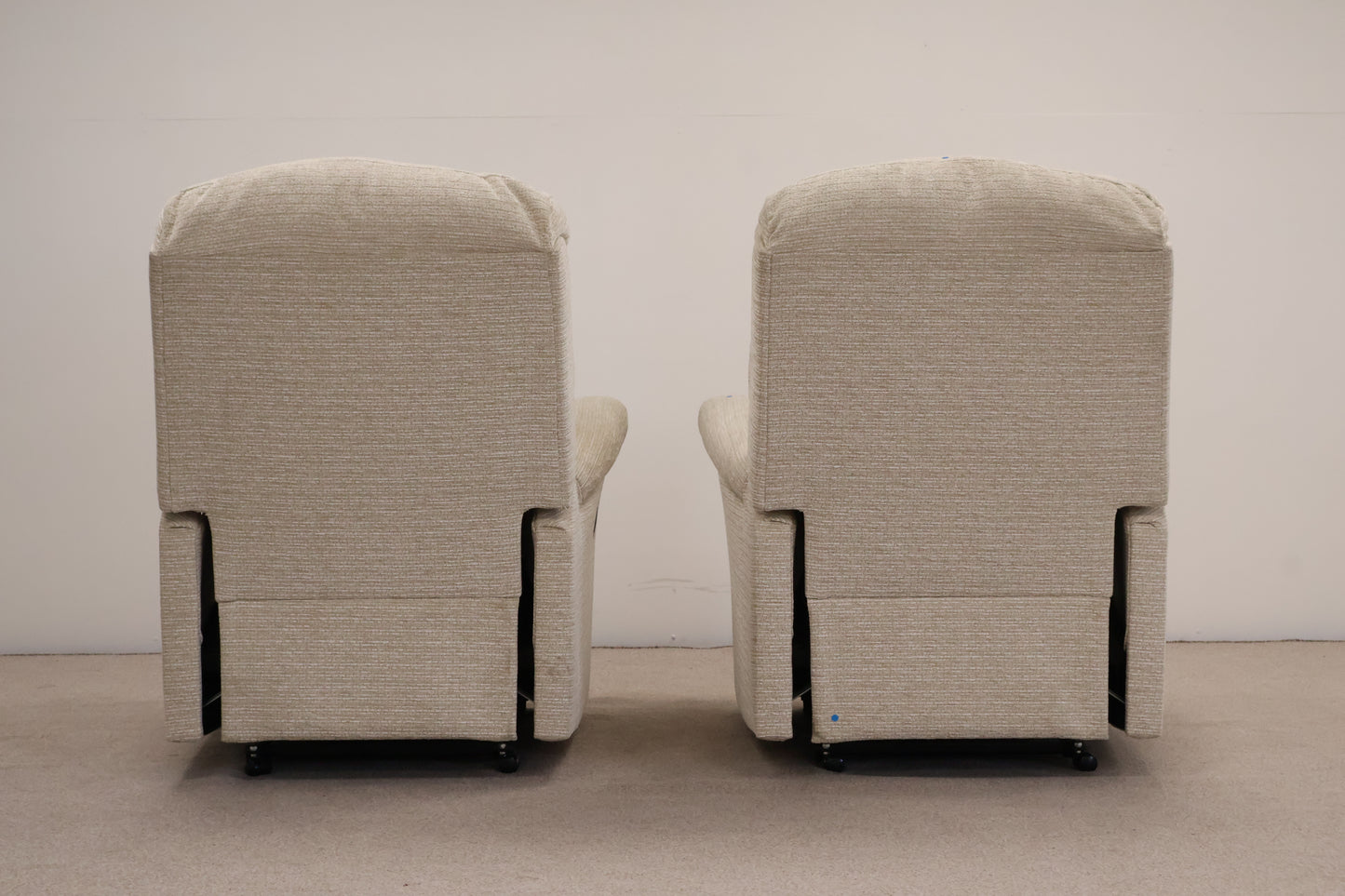 Matching Cream Recliners (manual) by Sherborne