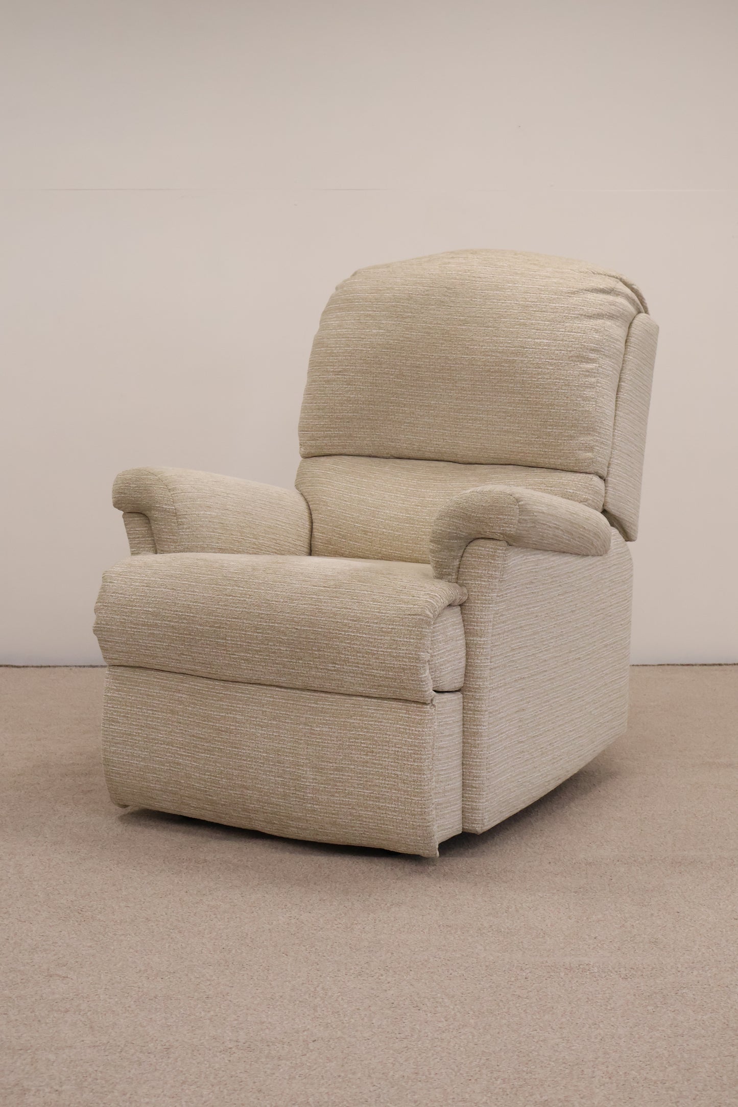 Matching Cream Recliners (manual) by Sherborne