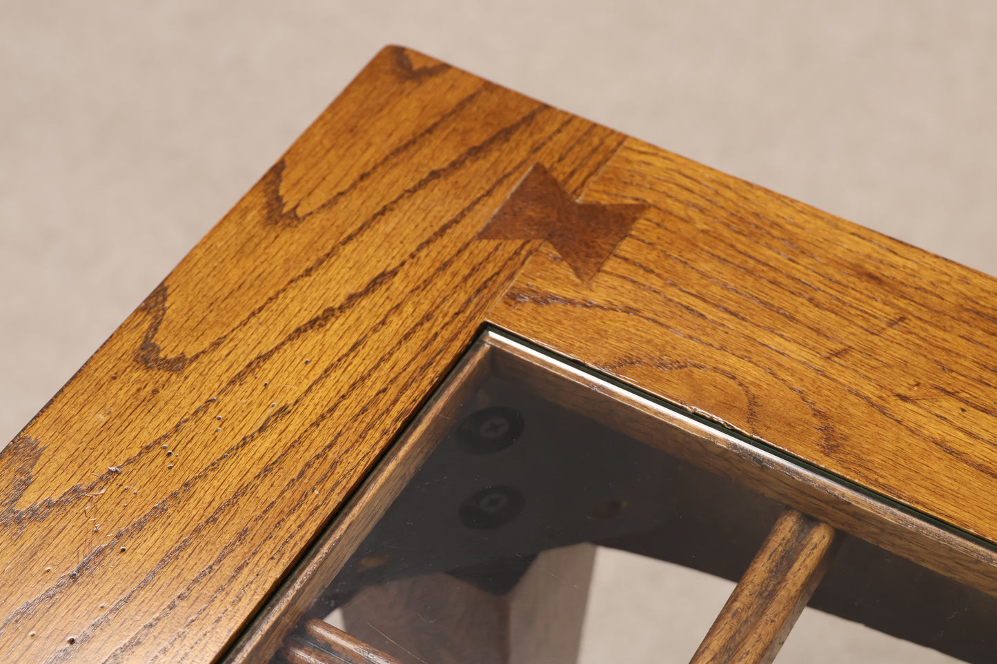 Oak Wood Console Table