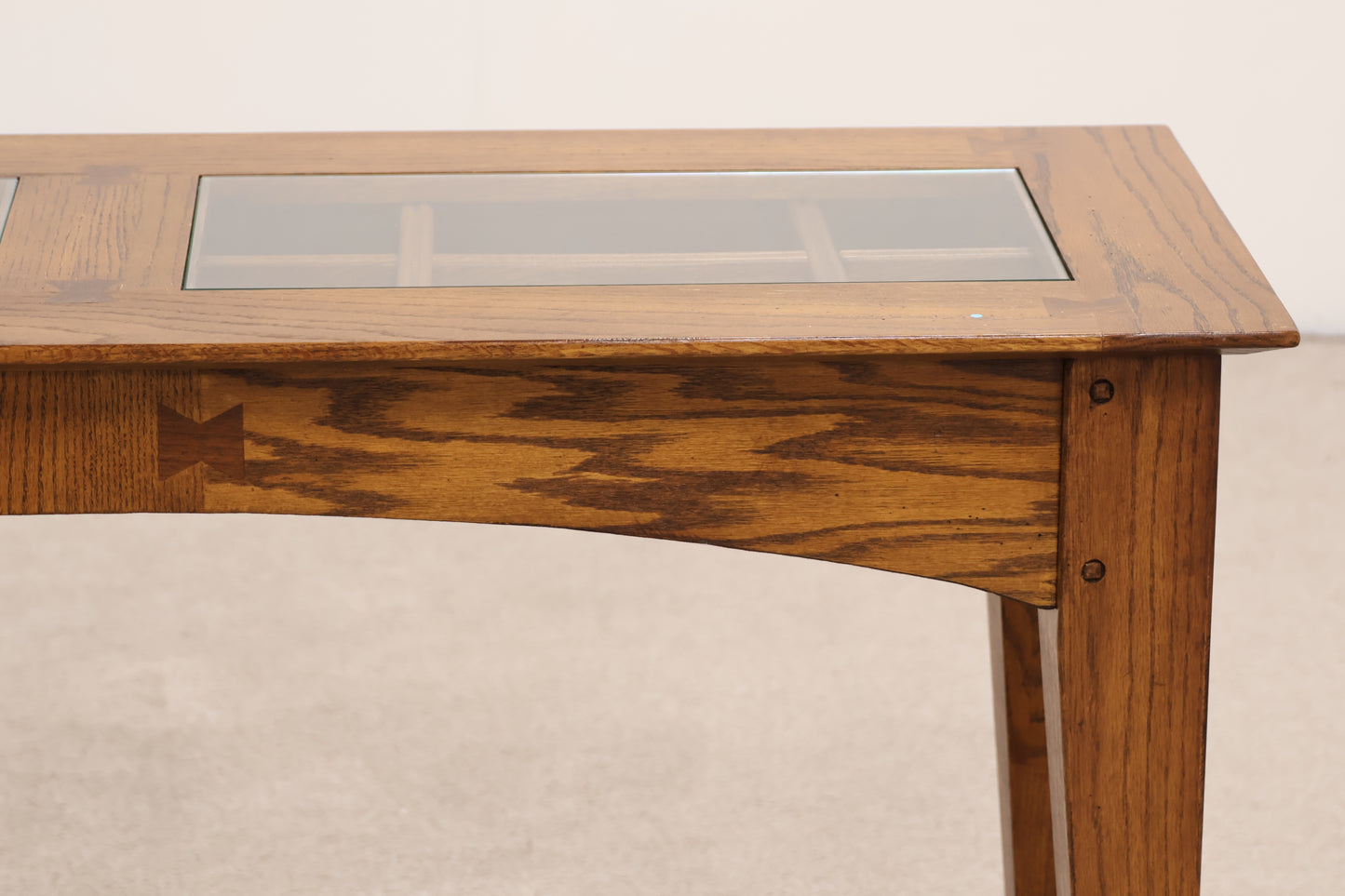 Oak Wood Console Table