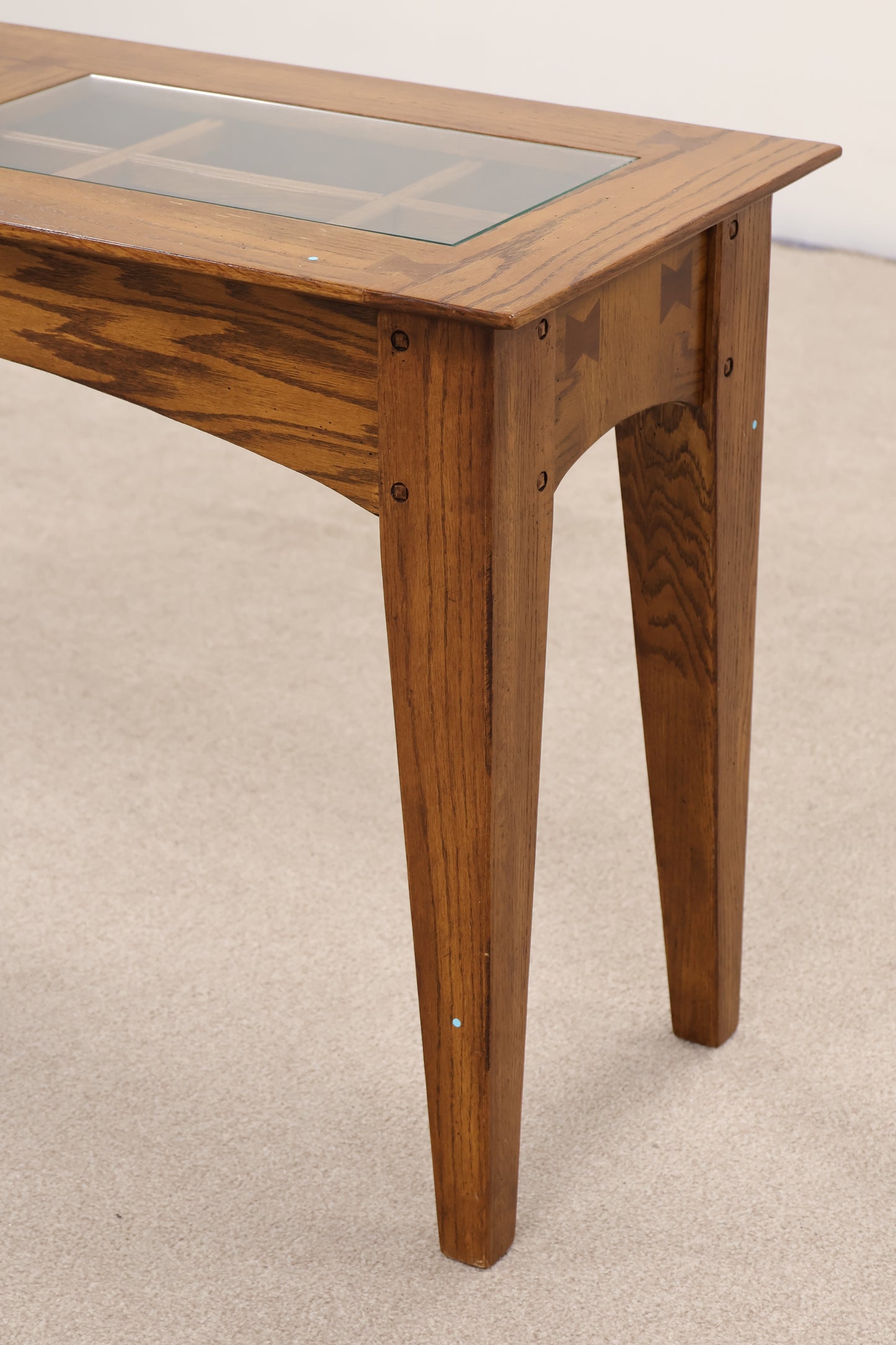 Oak Wood Console Table
