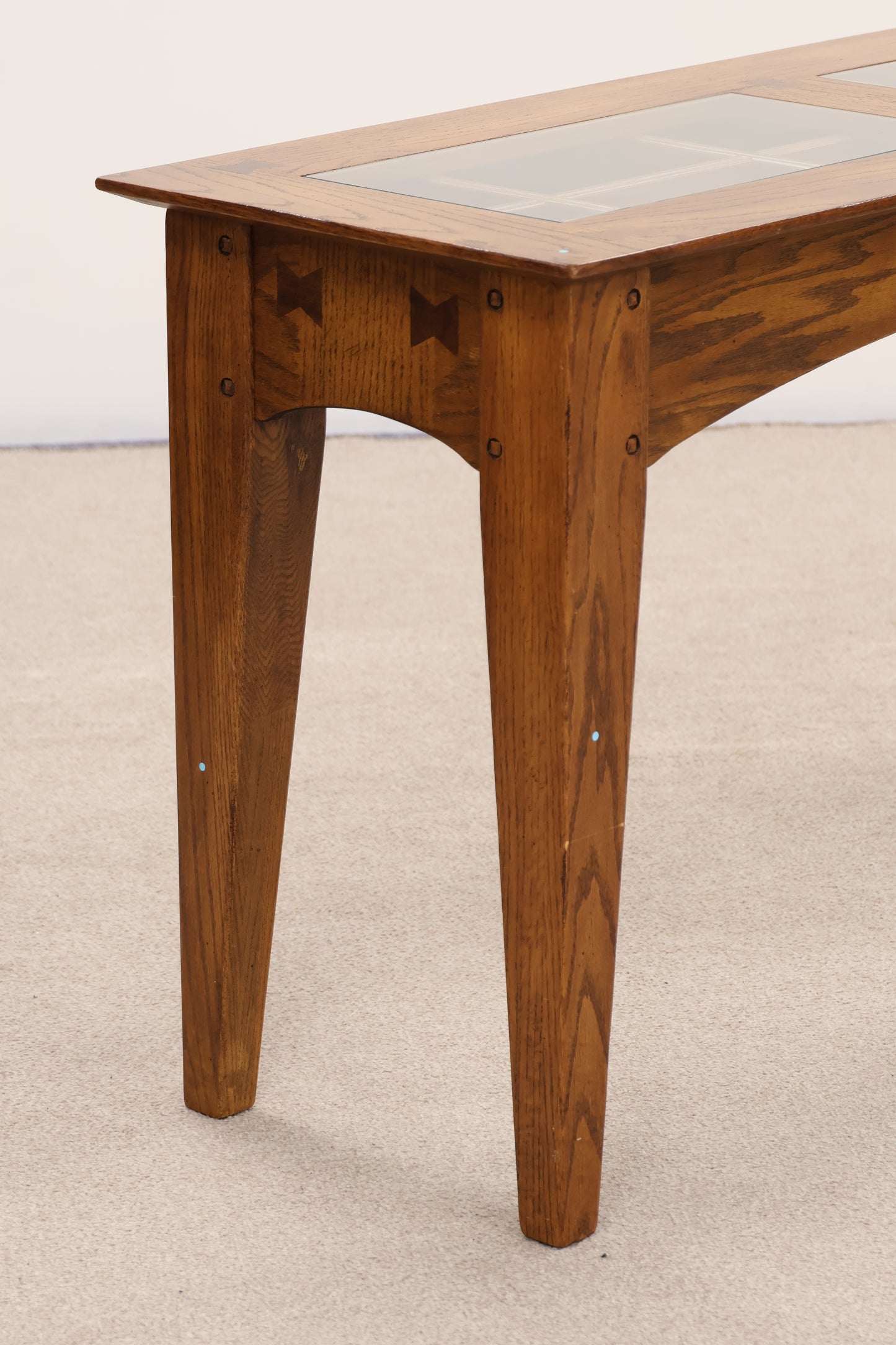 Oak Wood Console Table