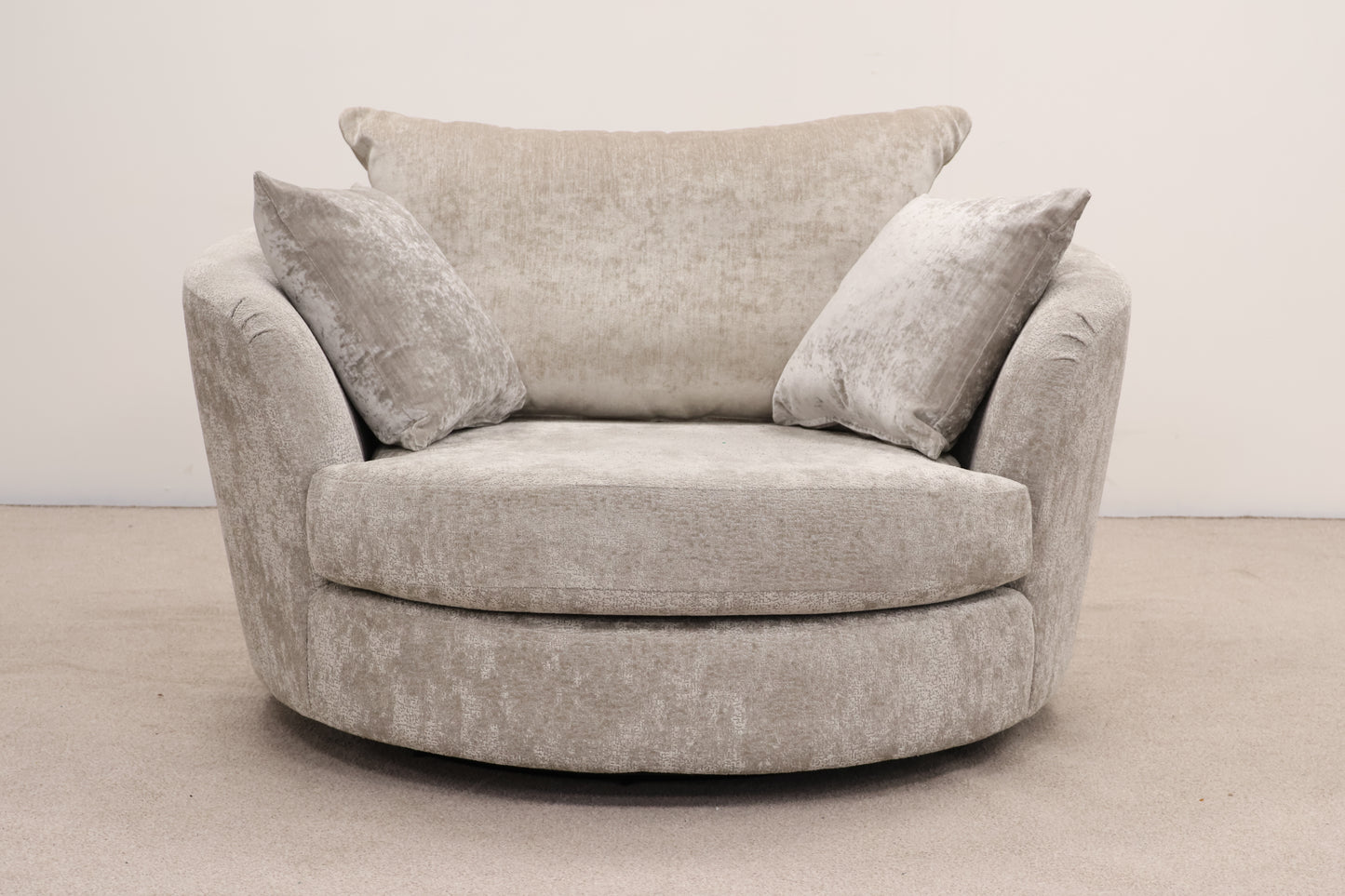 Grey Armchair & Footstool