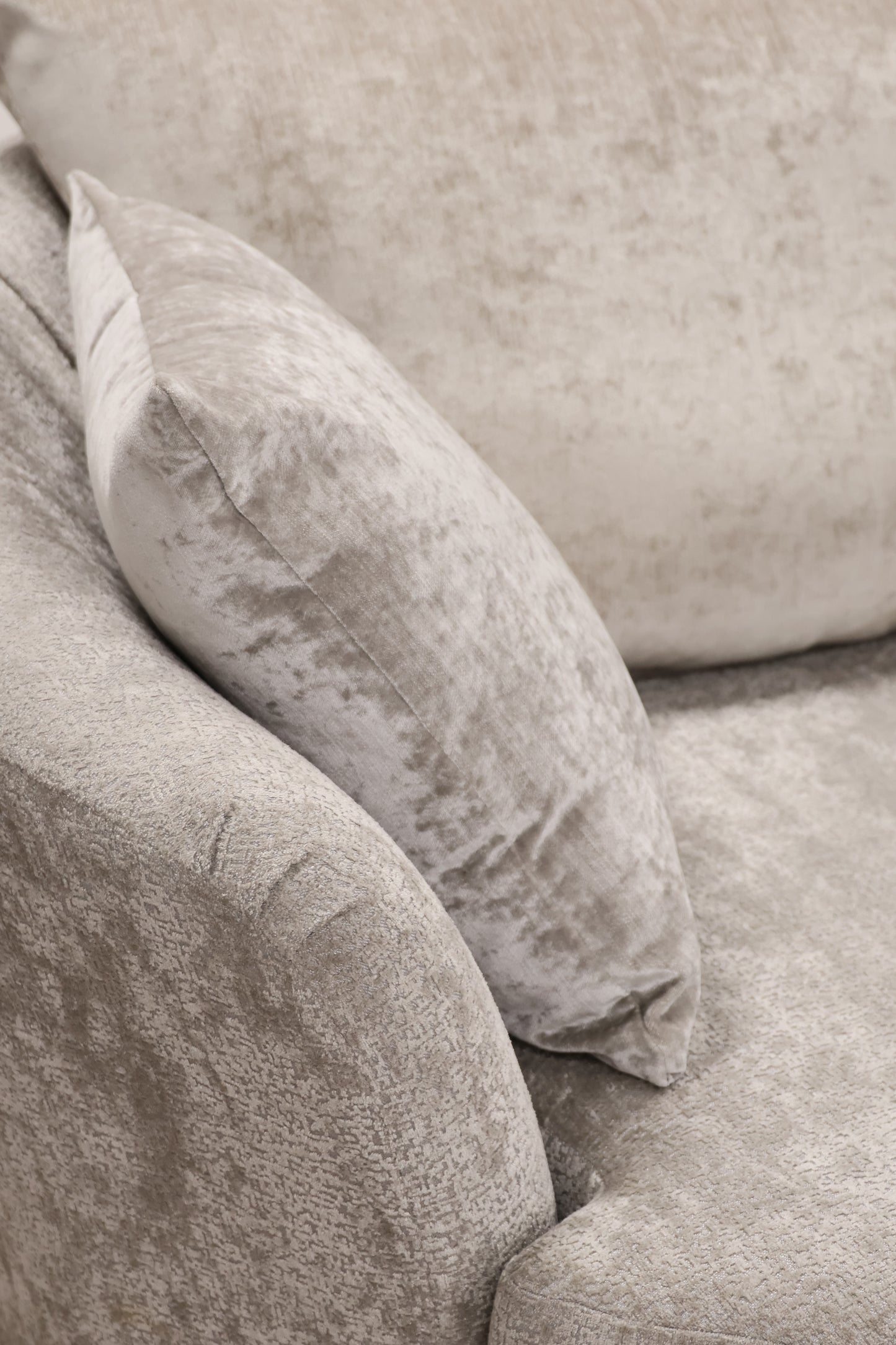 Grey Armchair & Footstool