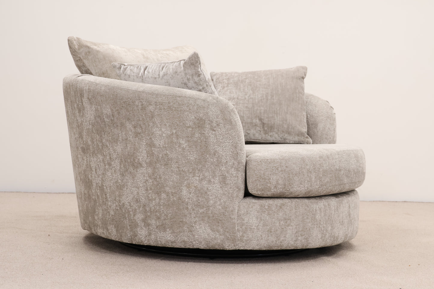 Grey Armchair & Footstool