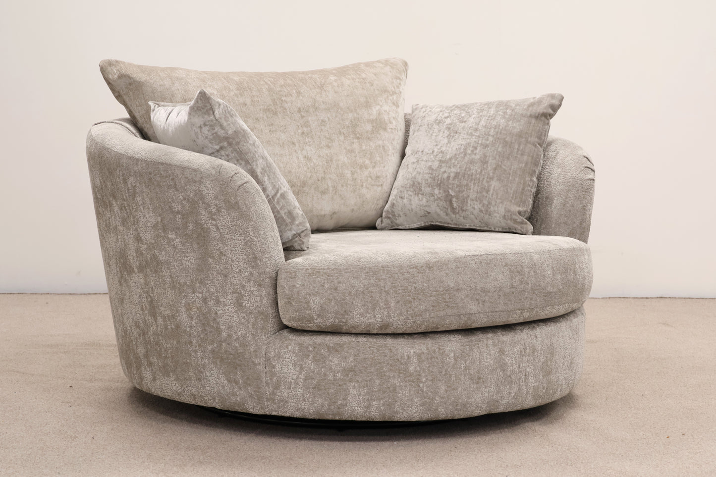 Grey Armchair & Footstool