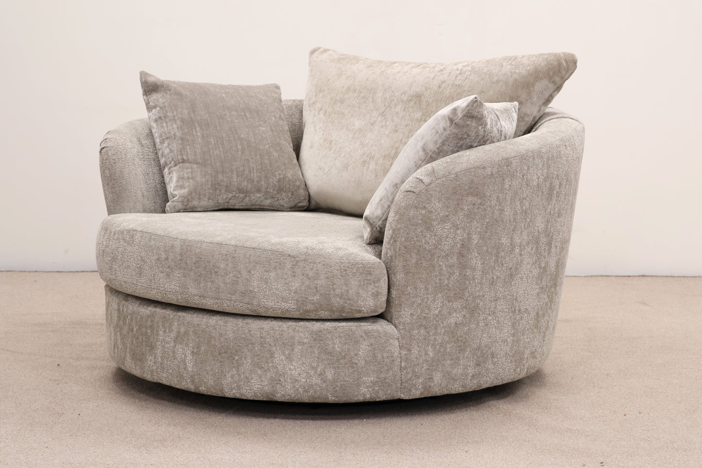 Grey Armchair & Footstool