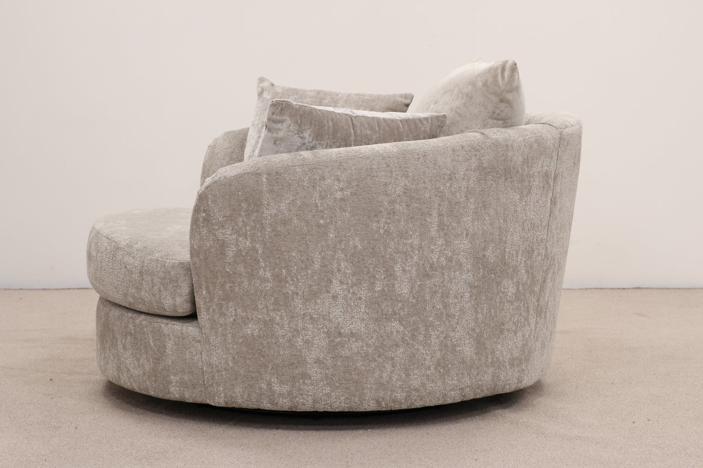 Grey Armchair & Footstool