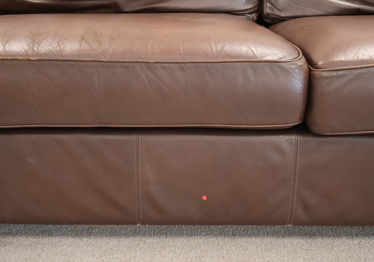 Brown Leather Sofa