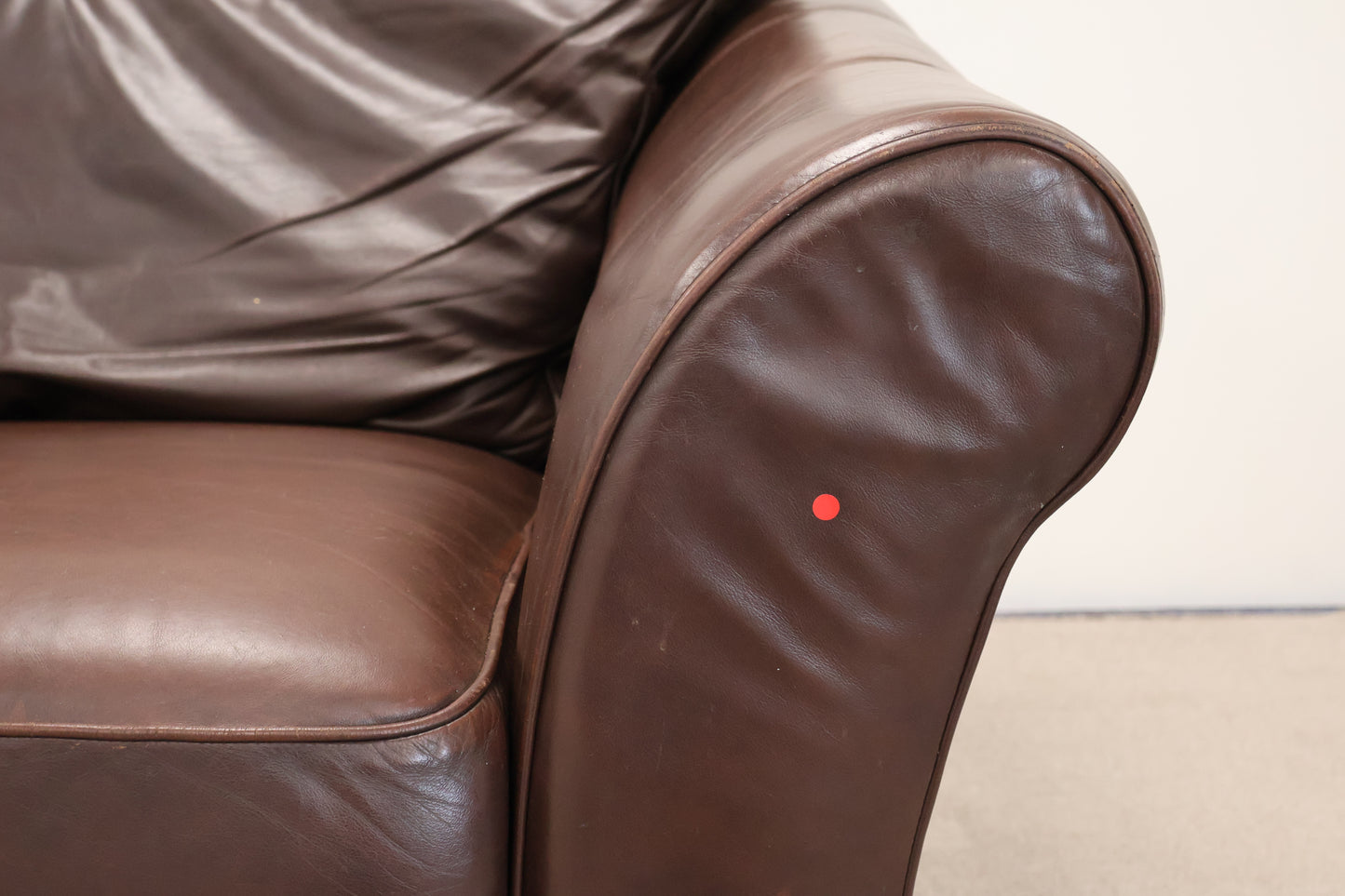 Brown Leather Sofa