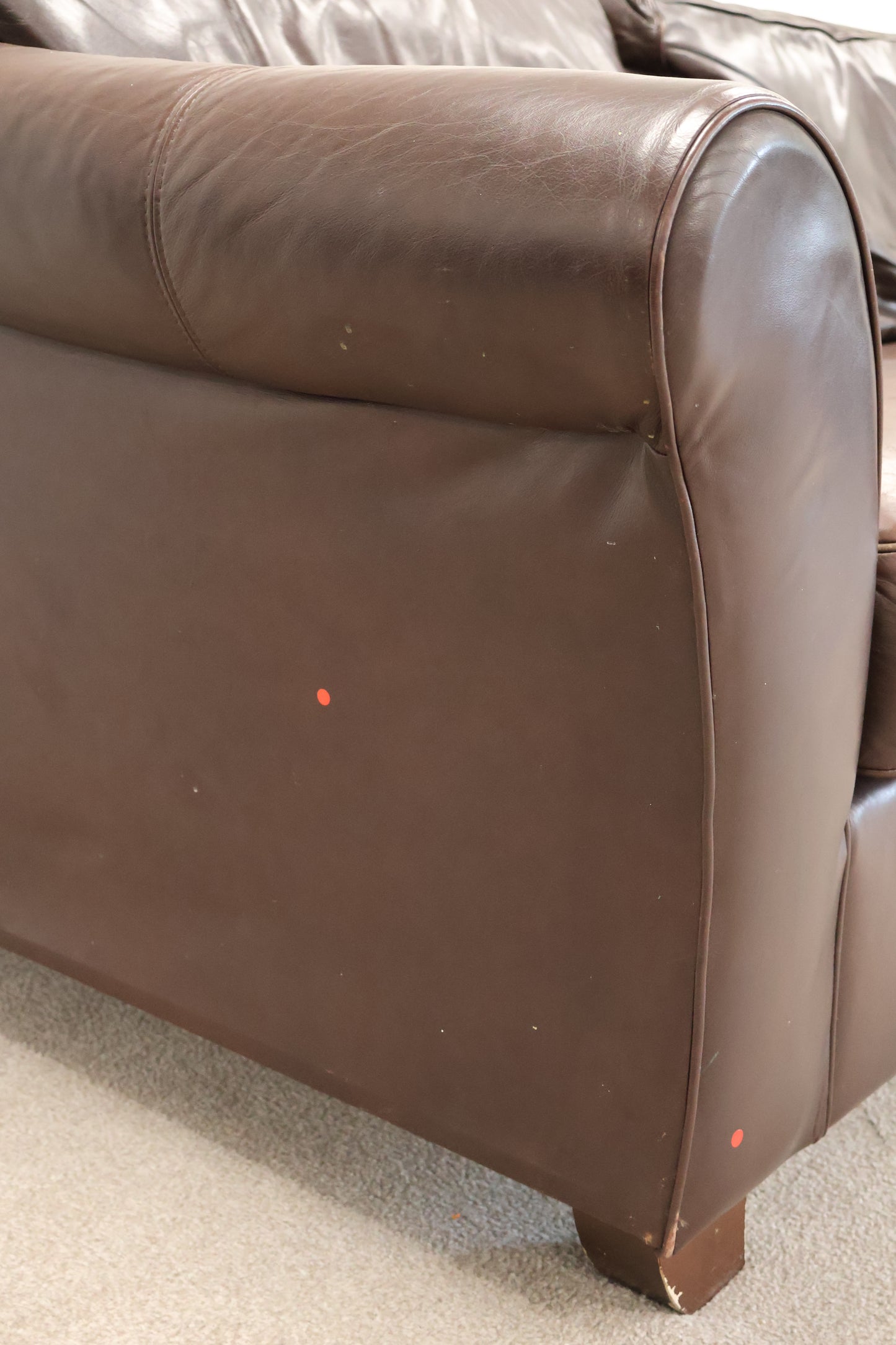 Brown Leather Sofa