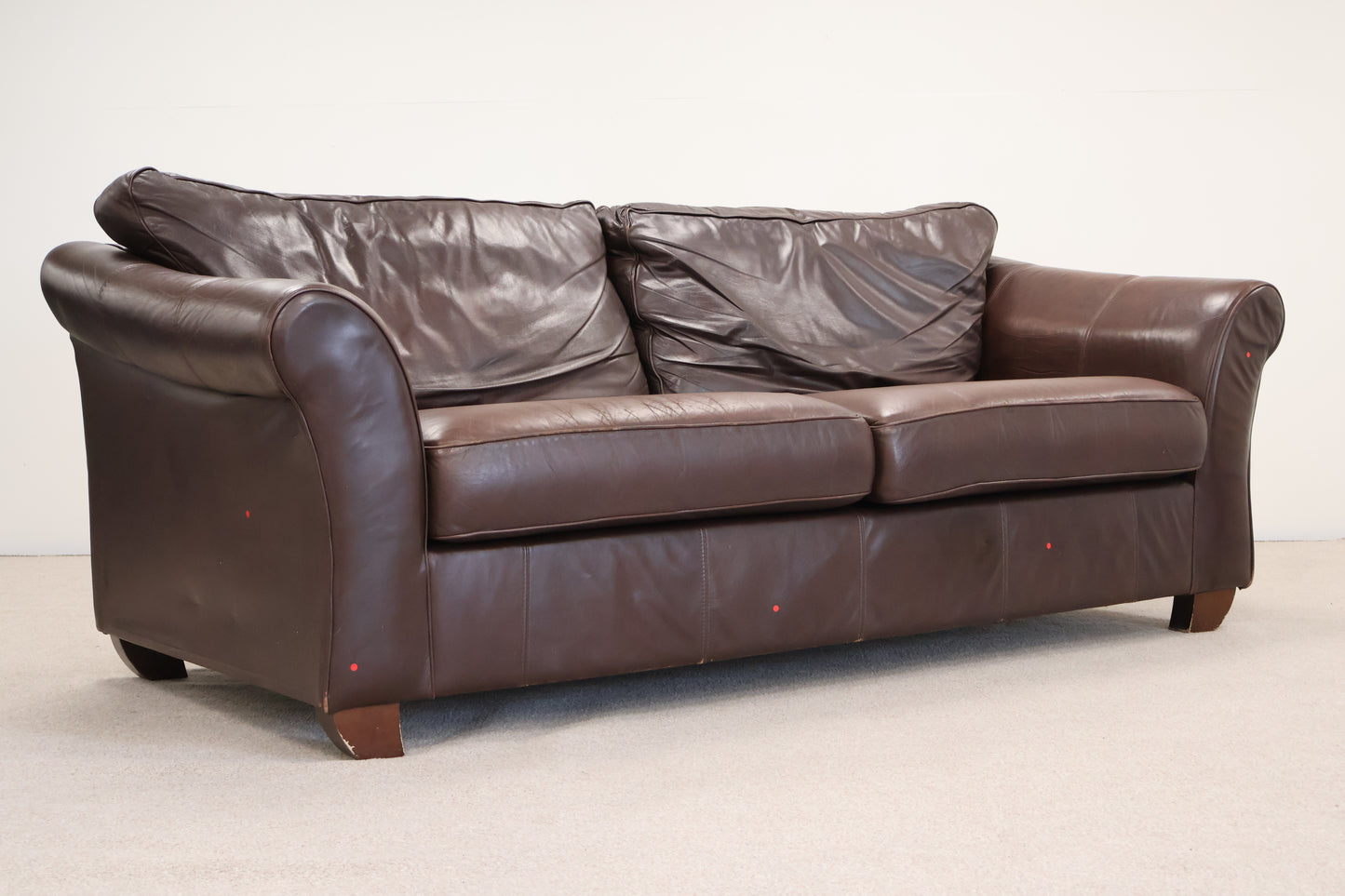 Brown Leather Sofa