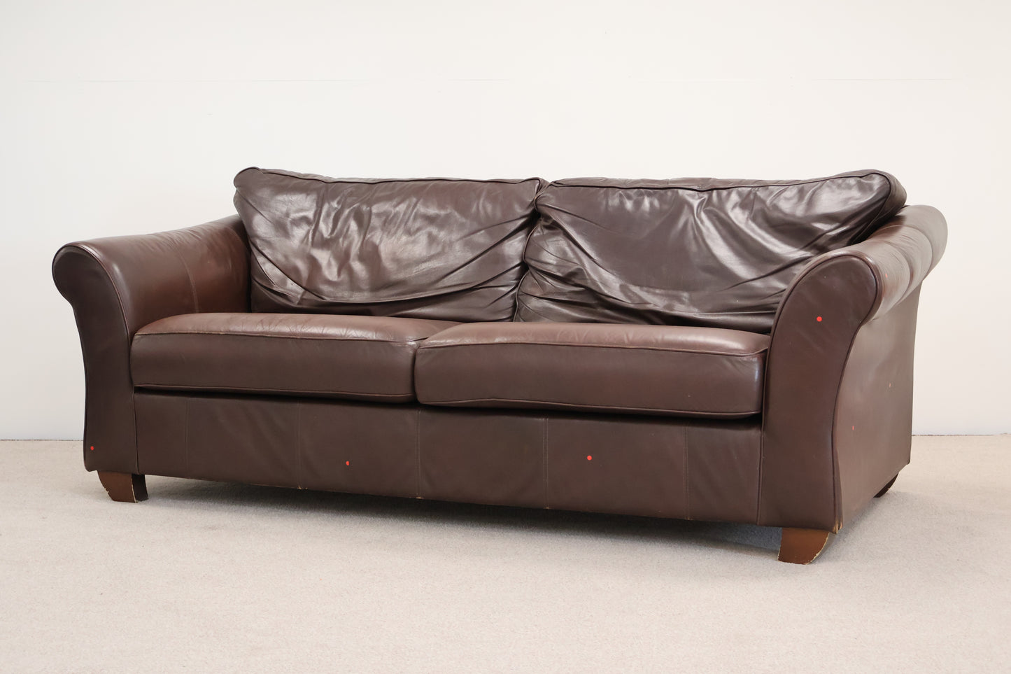 Brown Leather Sofa