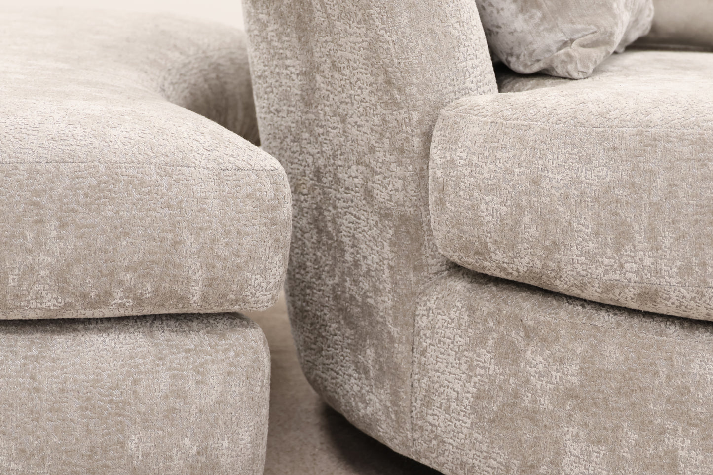 Grey Armchair & Footstool