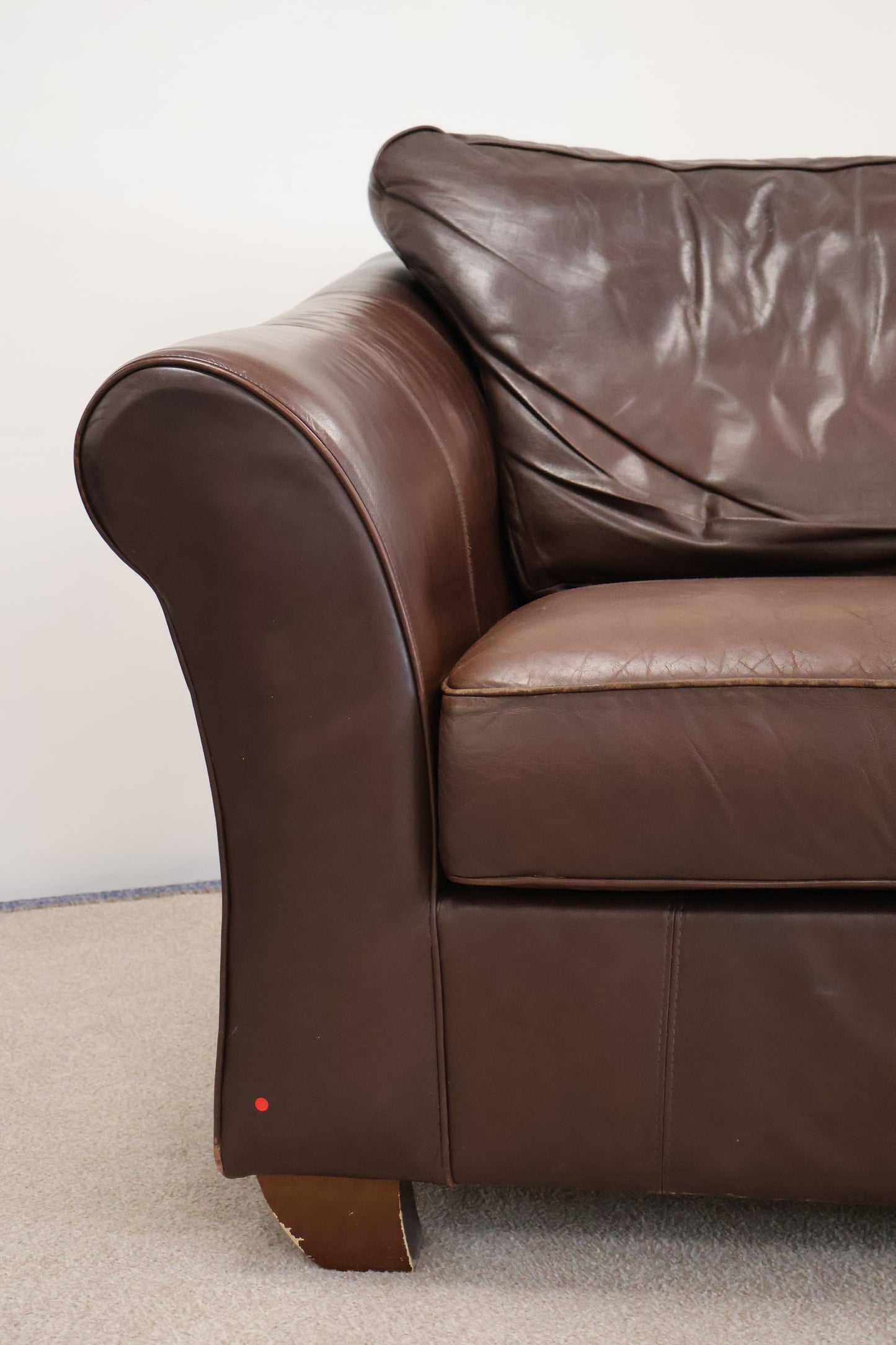 Brown Leather Sofa