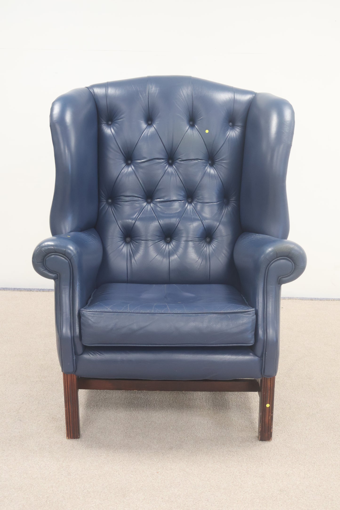 'Chesterfield' Style Armchair and Footstool