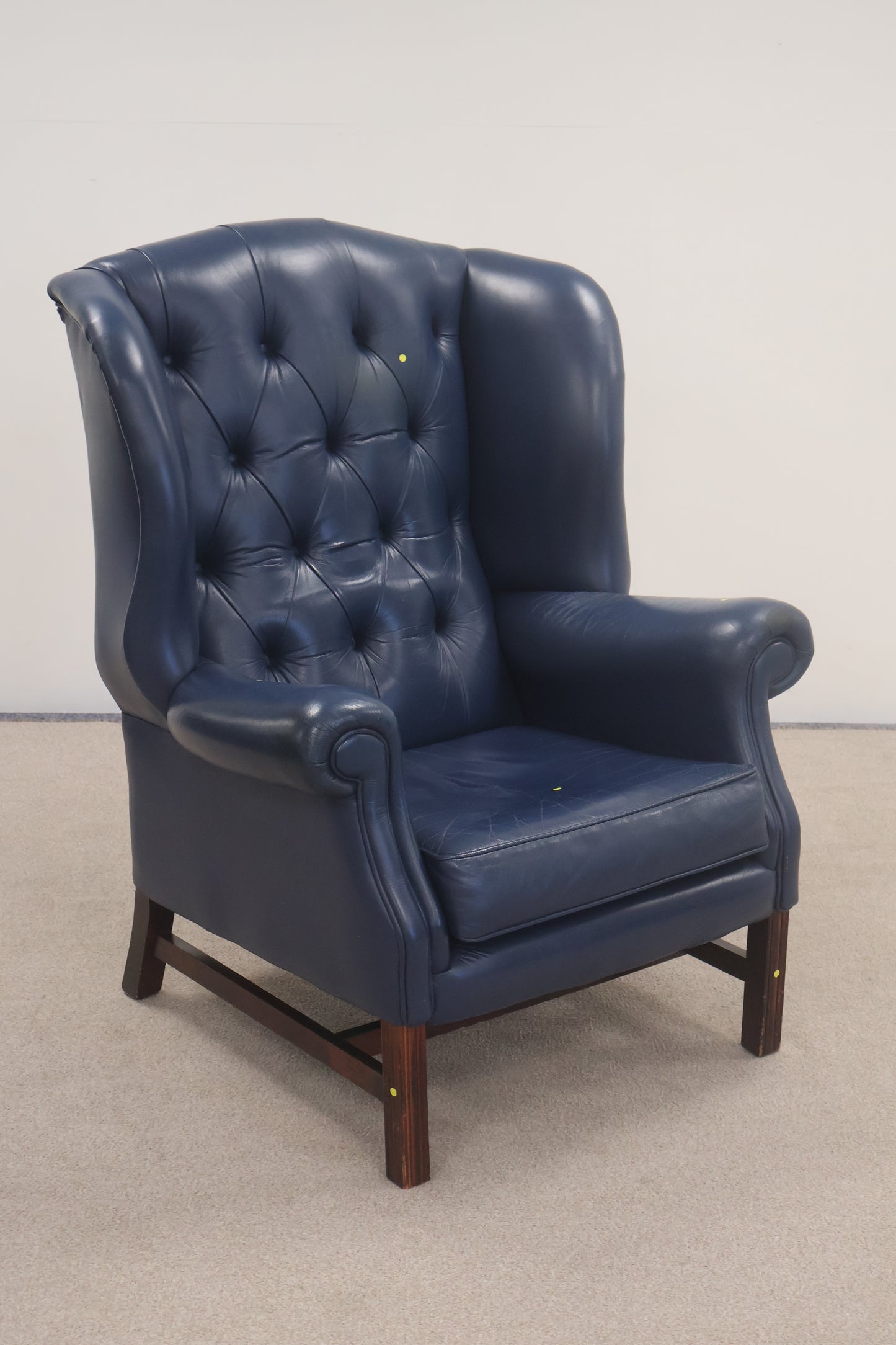 'Chesterfield' Style Armchair and Footstool