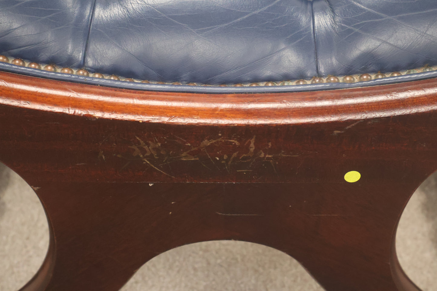 'Chesterfield' Style Armchair and Footstool