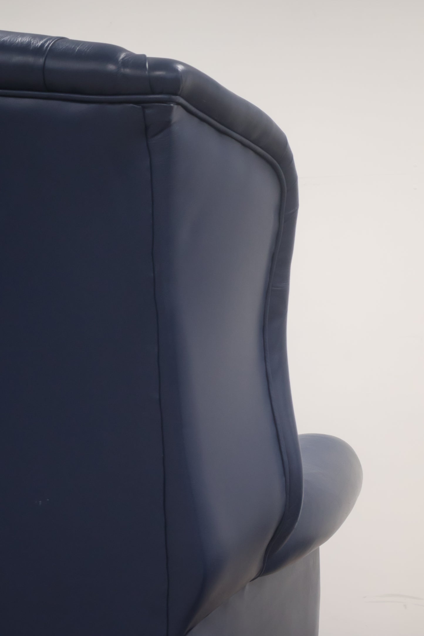 'Chesterfield' Style Armchair and Footstool