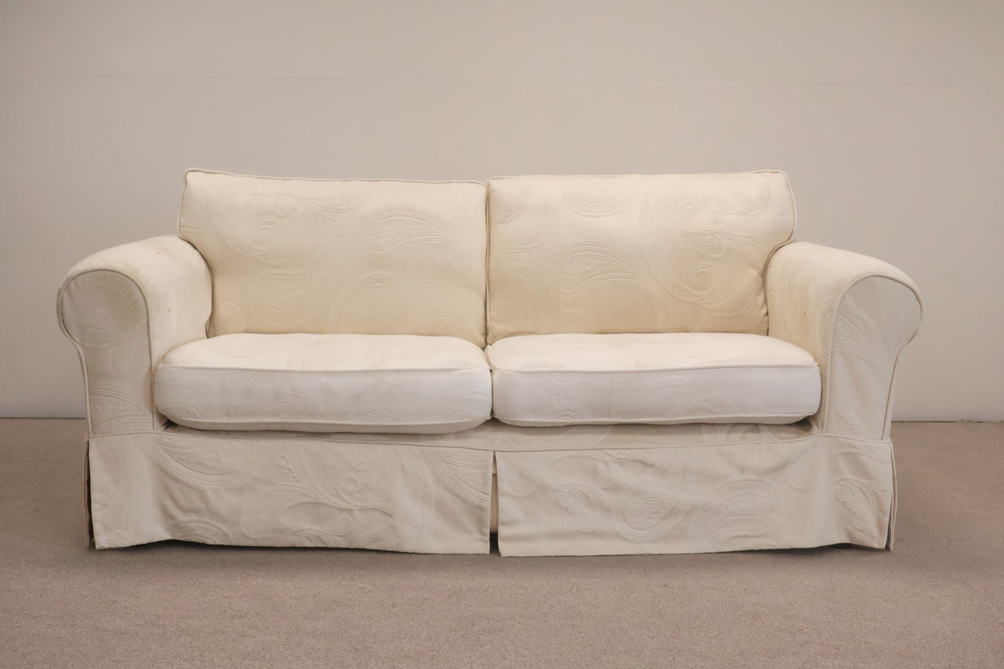 Cream Two Seat Sofa