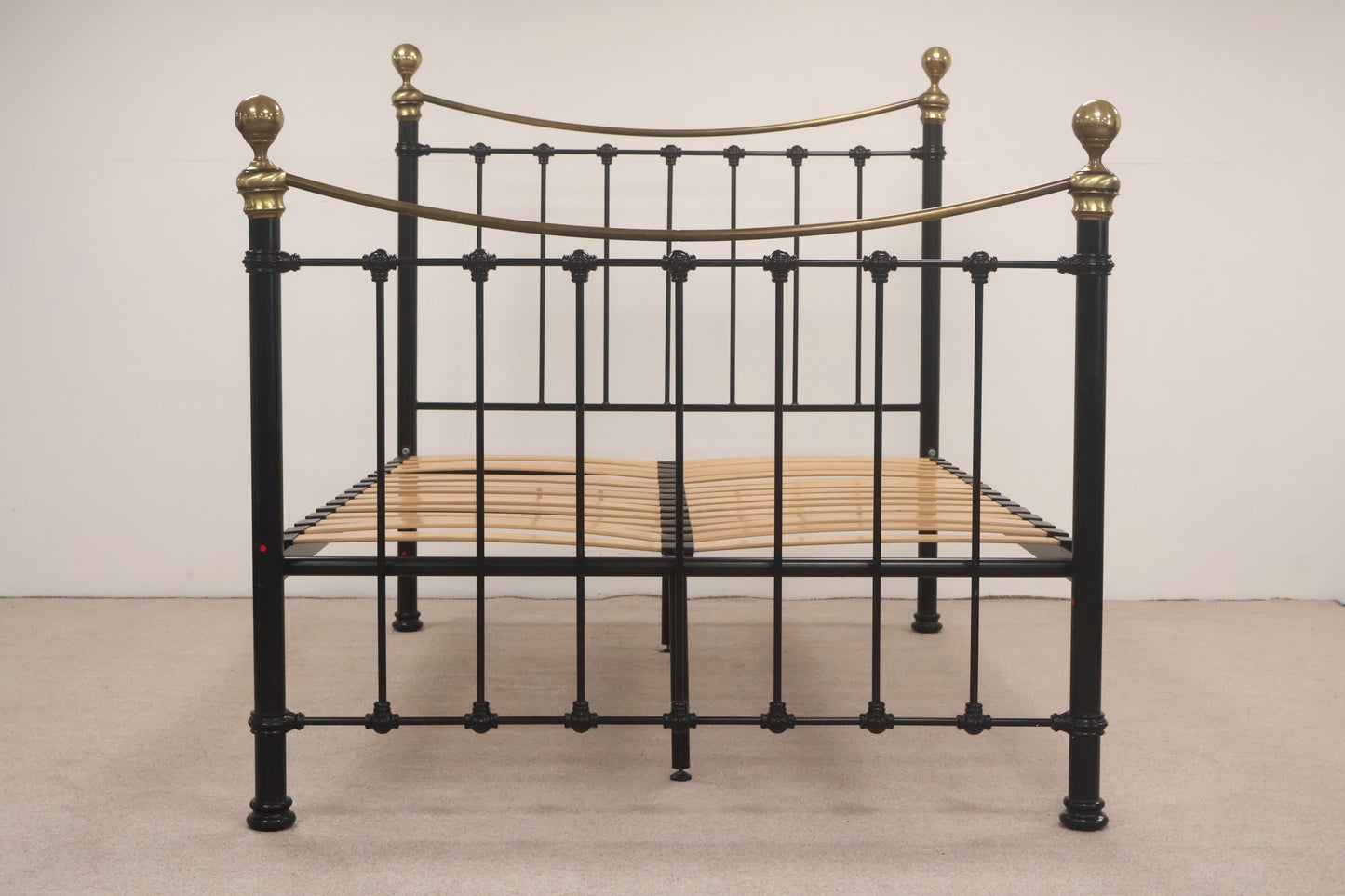 Black & Gold Metal Double Bed
