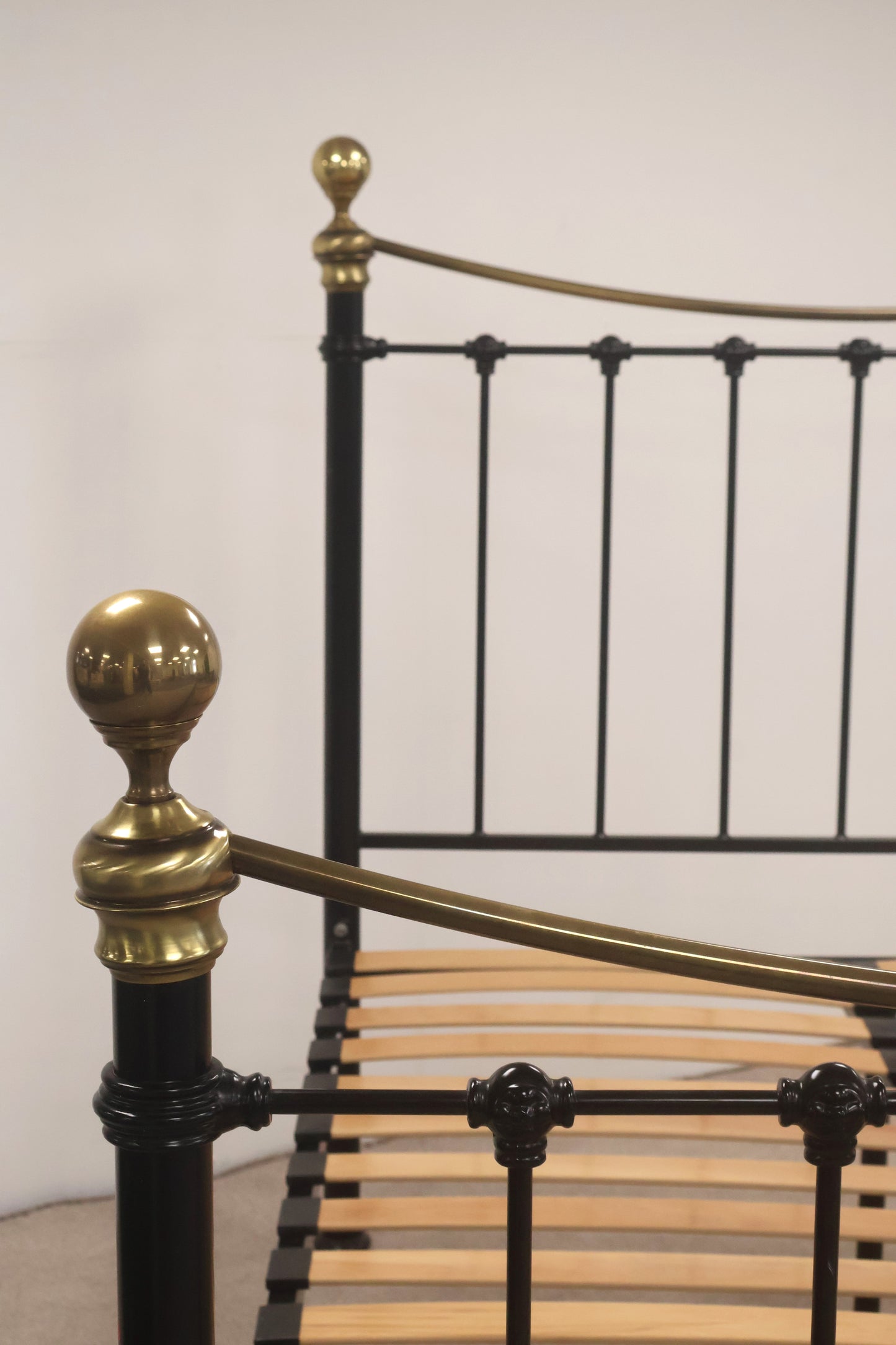 Black & Gold Metal Double Bed