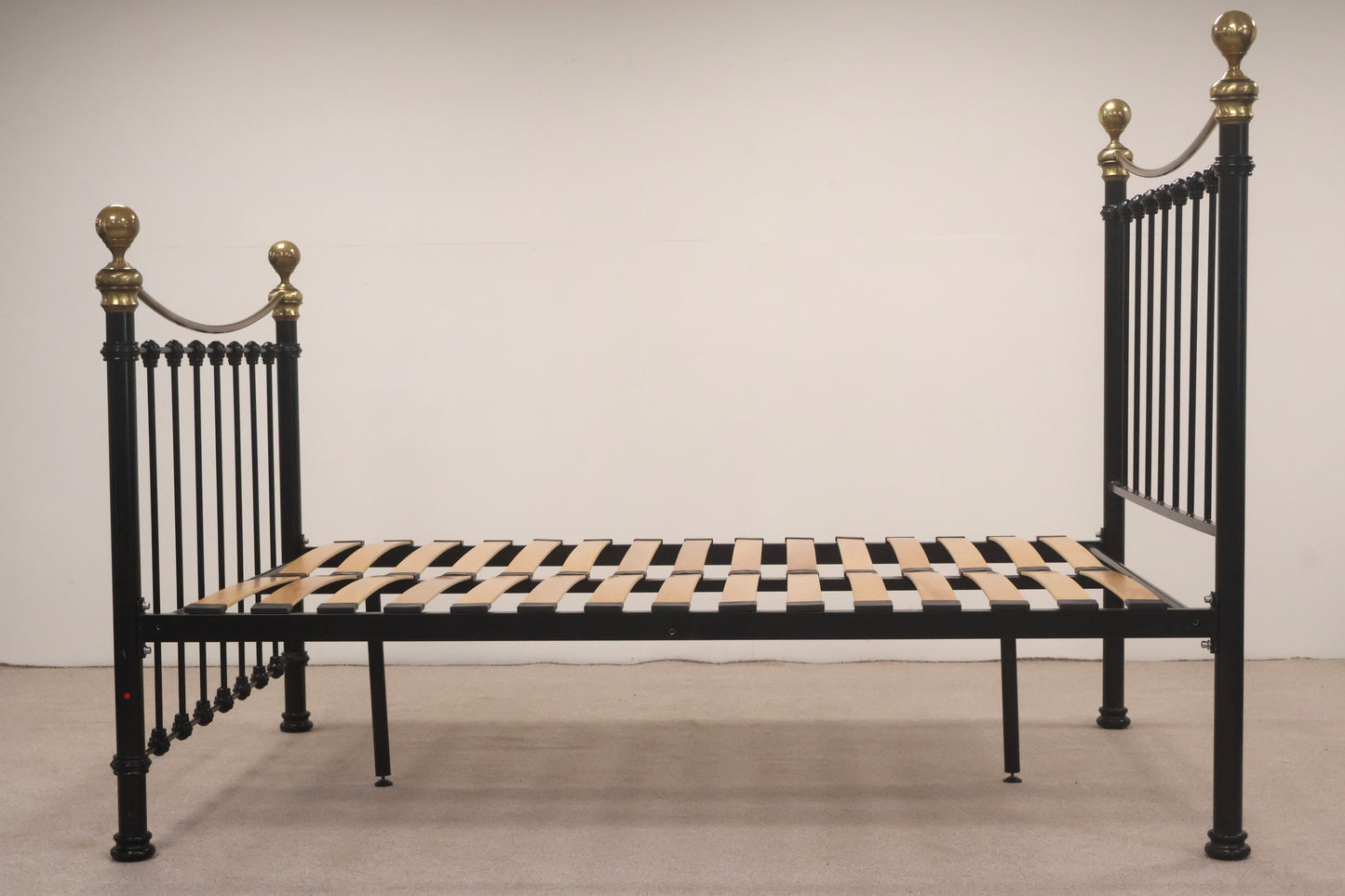 Black & Gold Metal Double Bed