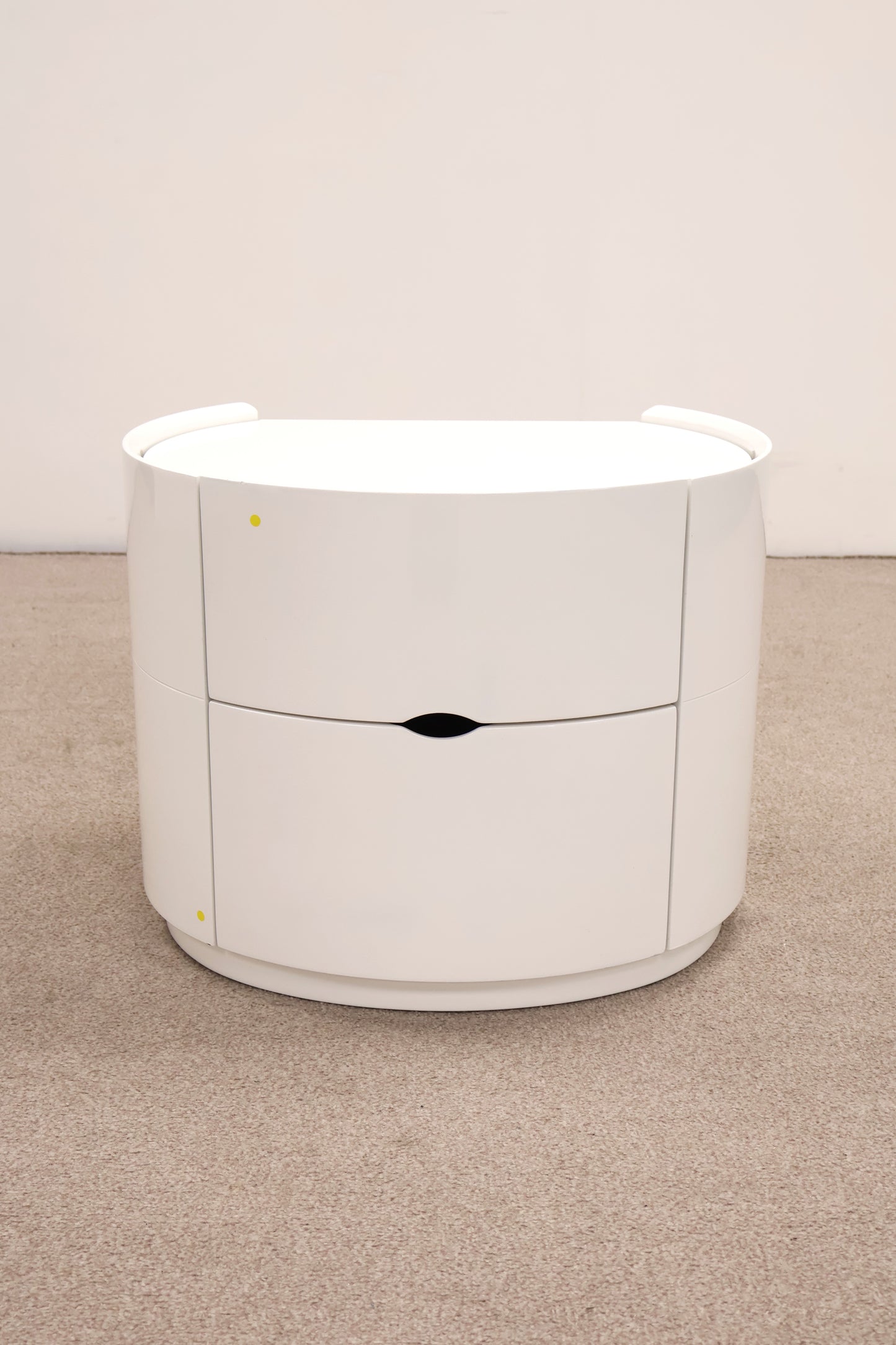 White Gloss Bedside Cabinet