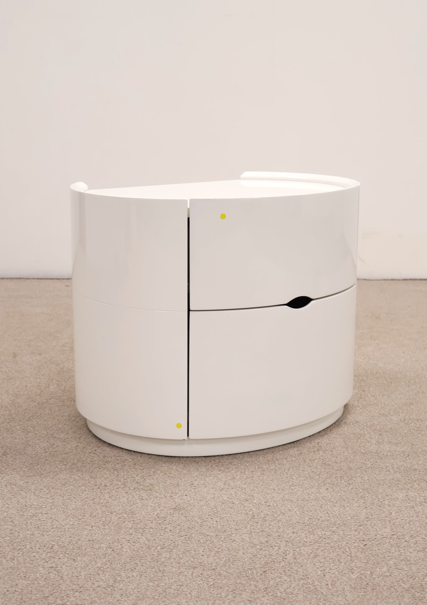 White Gloss Bedside Cabinet