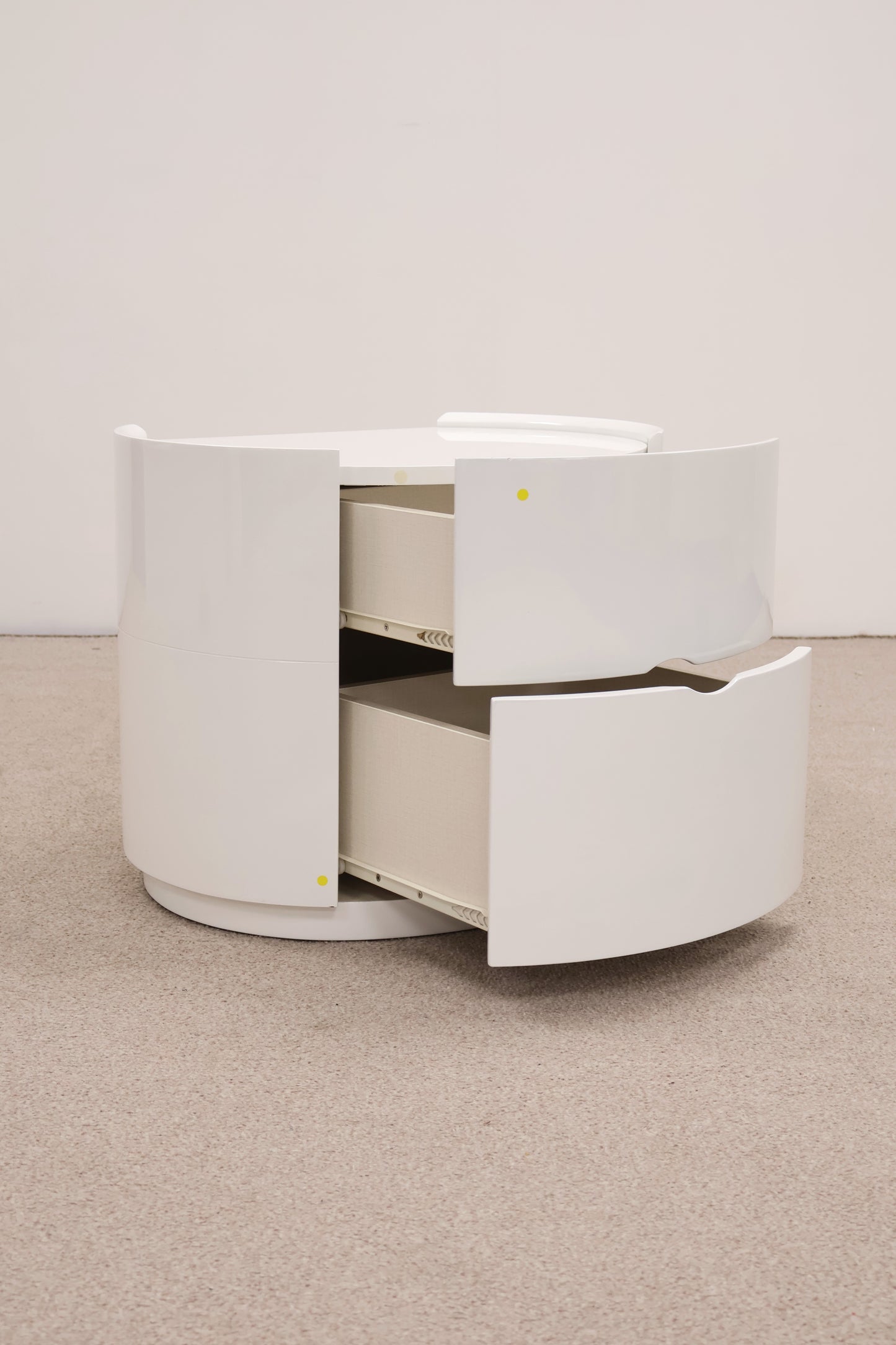 White Gloss Bedside Cabinet