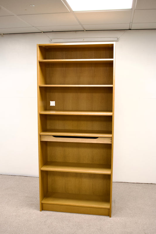 Bookshelf with built-in drawer