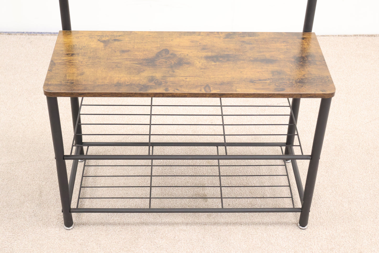 Coat Stand with Shoe Bench