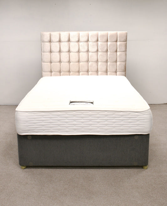 Double Bed with Headboard and Mattress