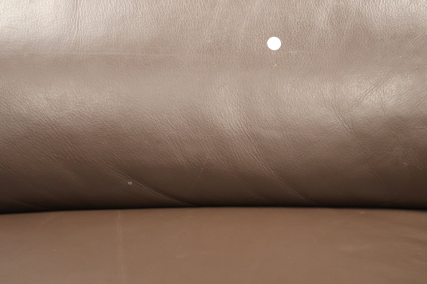 Brown Leather Recliner With Footstool