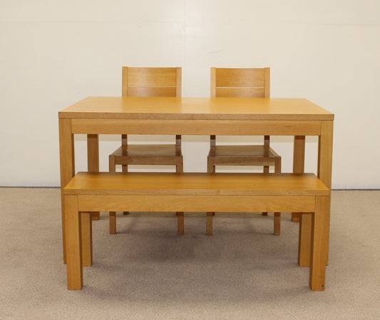 Dining Table with Bench and Chairs